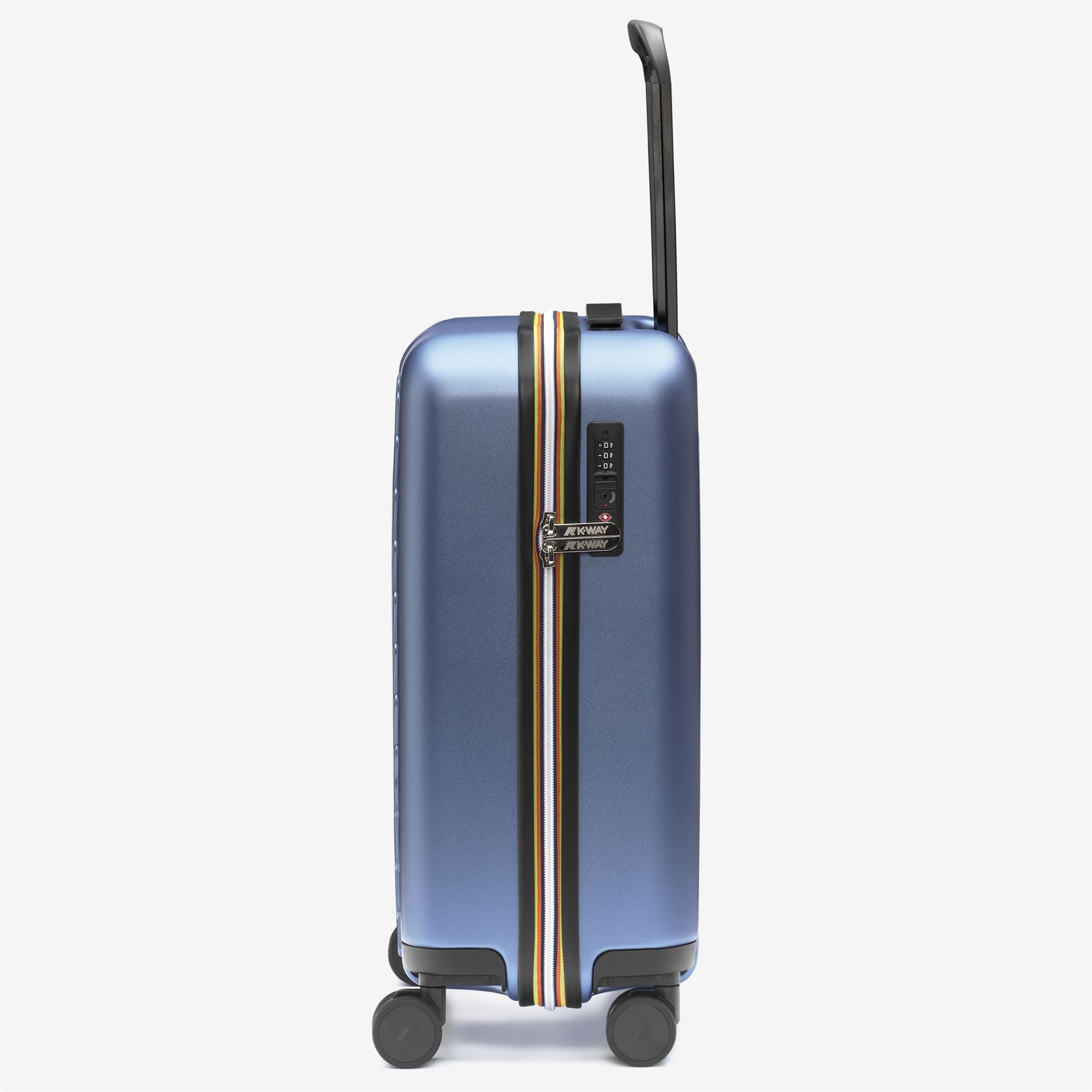 k-way-eudoxie-logo-valise-trolley-cabine-rigide-unisexe-blue-wild image 2