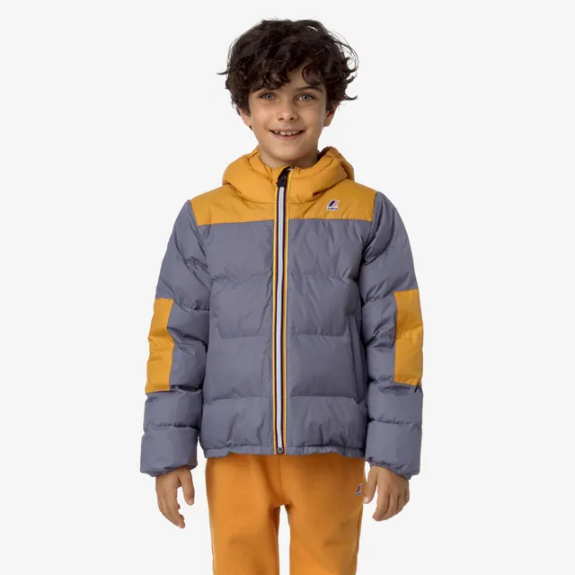 k-way-le-vrai-3-0-claude-heavy-warm-veste-enfant-grey-blue-avio-yellow-inca image 1