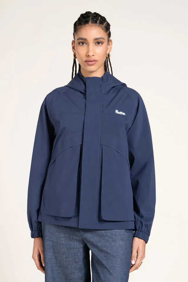 flotte-breguet-veste-imperm-able-courte-bleu-indigo image 1