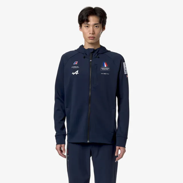 k-way-etaples-orient-express-team-ac-polaire-veste-unisexe-blue-dress image 1