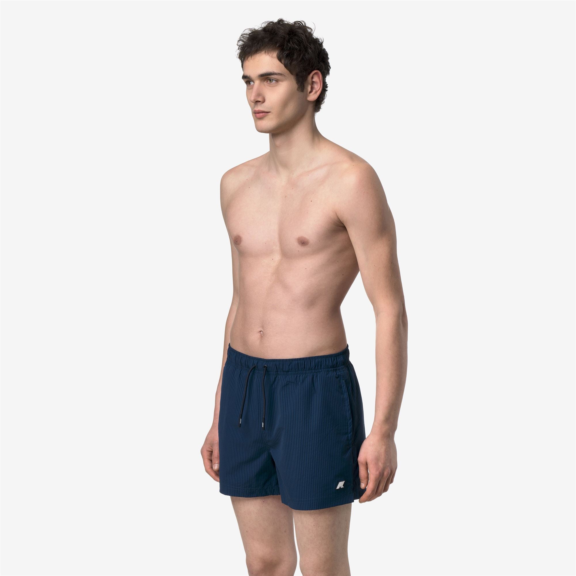 k-way-hazel-mid-stripes-beach-maillot-bain-homme-blue-insignia-blue-depth image 2
