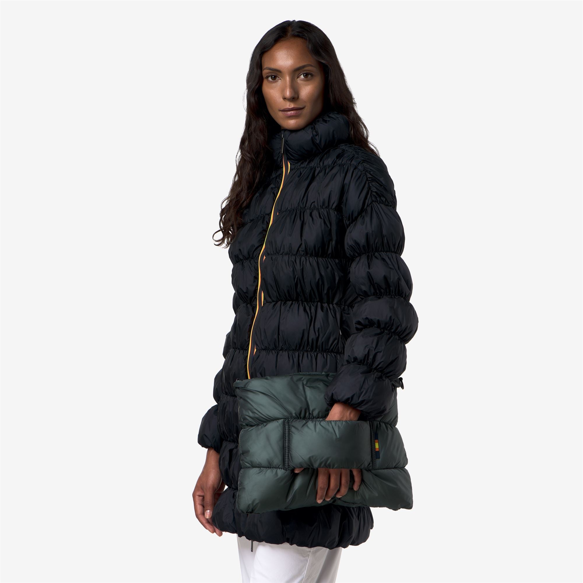 k-way-matelis-maxi-ruffle-sac-bandouli-re-pochette-femme-green-balsam image 4