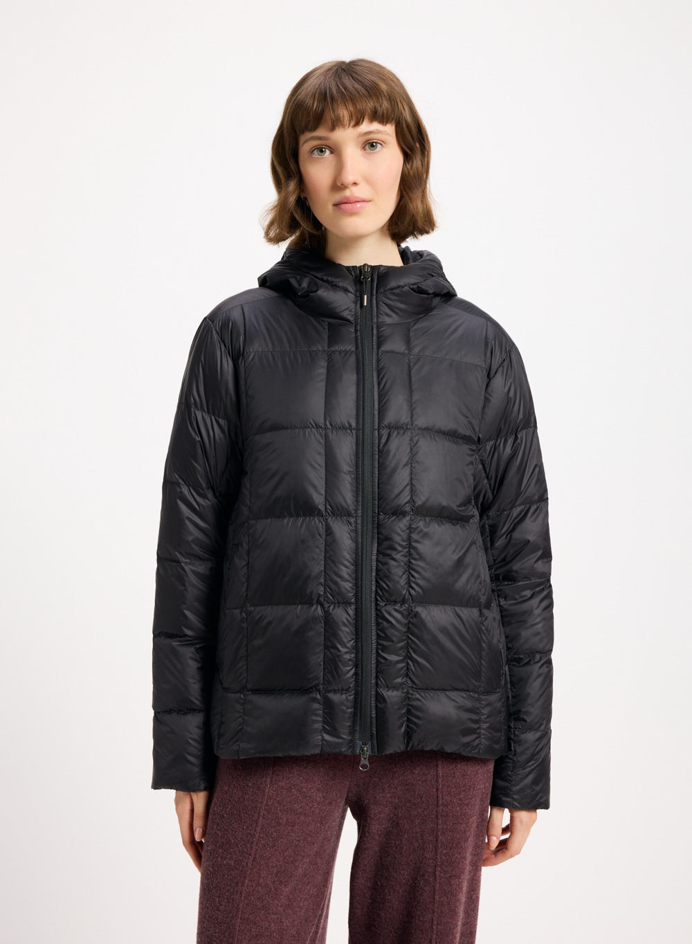 pyrenex-bassia-hooded-doudoune-l-g-re-femme-noire-capuche image 1