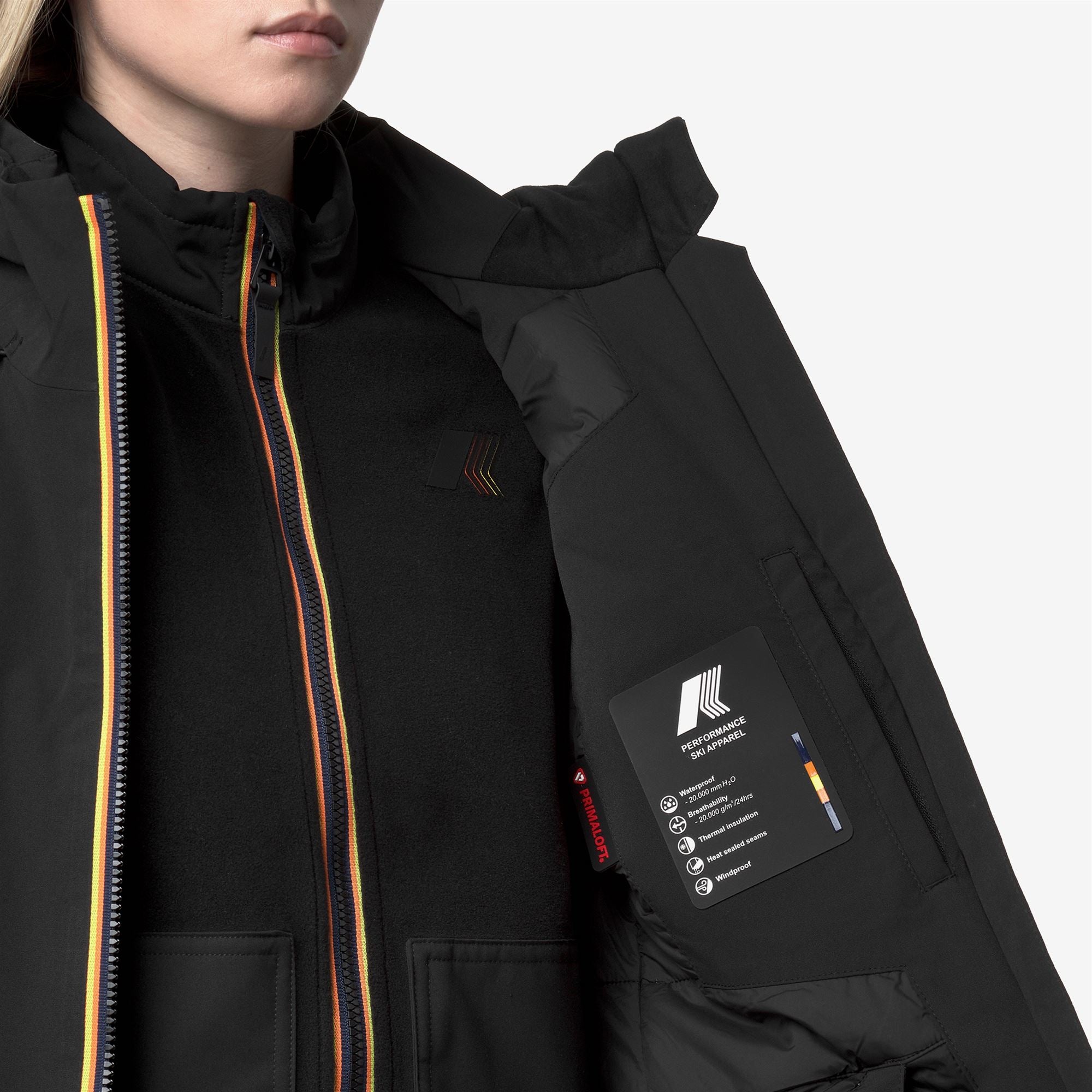 k-way-labresse-2l-twill-veste-de-ski-mi-longue-femme-black-pure image 4