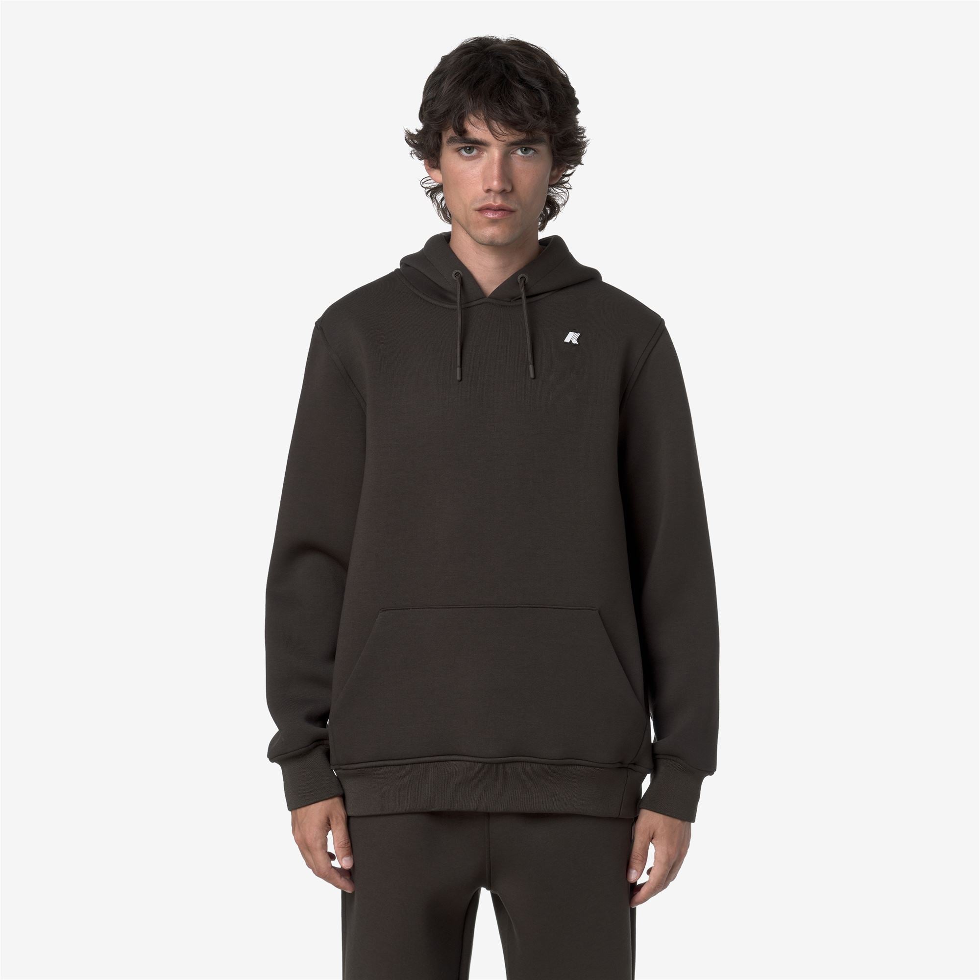 k-way-bernie-spacer-pull-over-polaire-homme-black-olive image 1