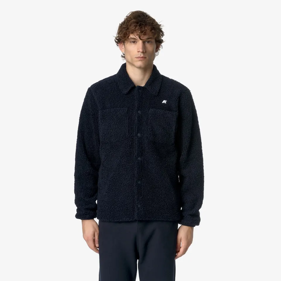 k-way-cameron-sherpa-polar-veste-polaire-homme-blue-depth image 1