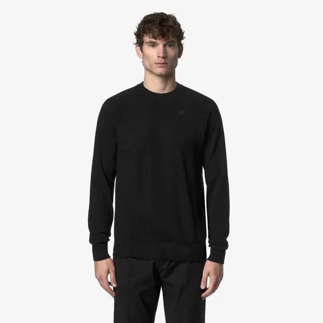 k-way-sebas-wool-cashmere-pull-homme-black-pure image 1