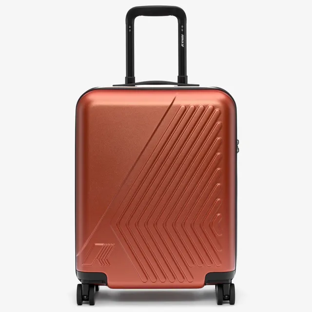 k-way-eudoxie-logo-valise-trolley-cabine-rigide-unisexe-orange-brownish image 1