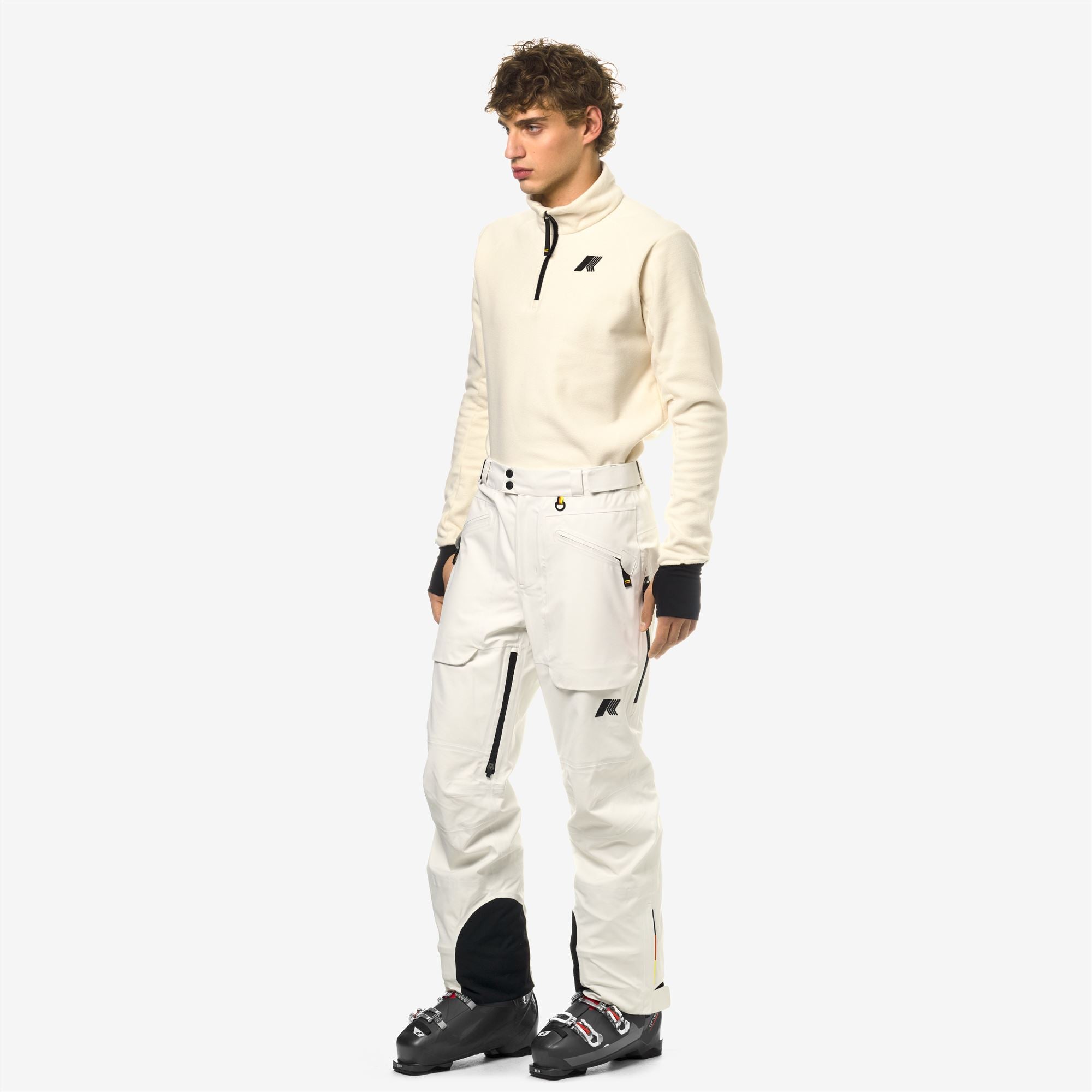 k-way-aussois-micro-twill-3-layers-pantalon-ski-homme-white-gardenia image 2