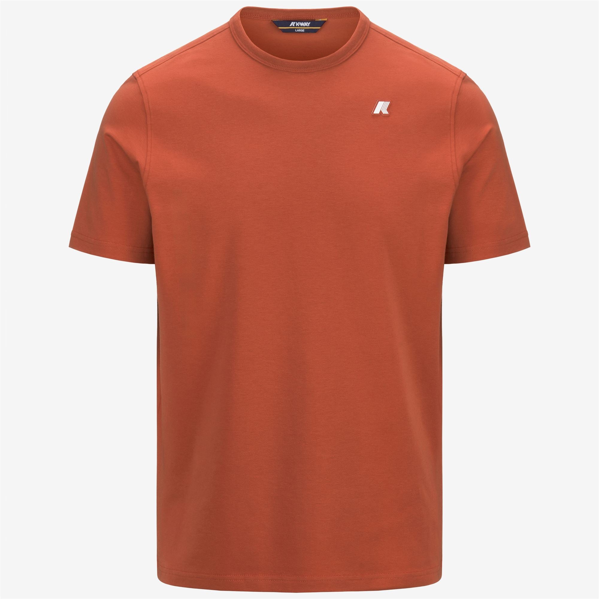 k-way-adame-light-stretch-jersey-t-shirt-homme-orange-brownish image 5