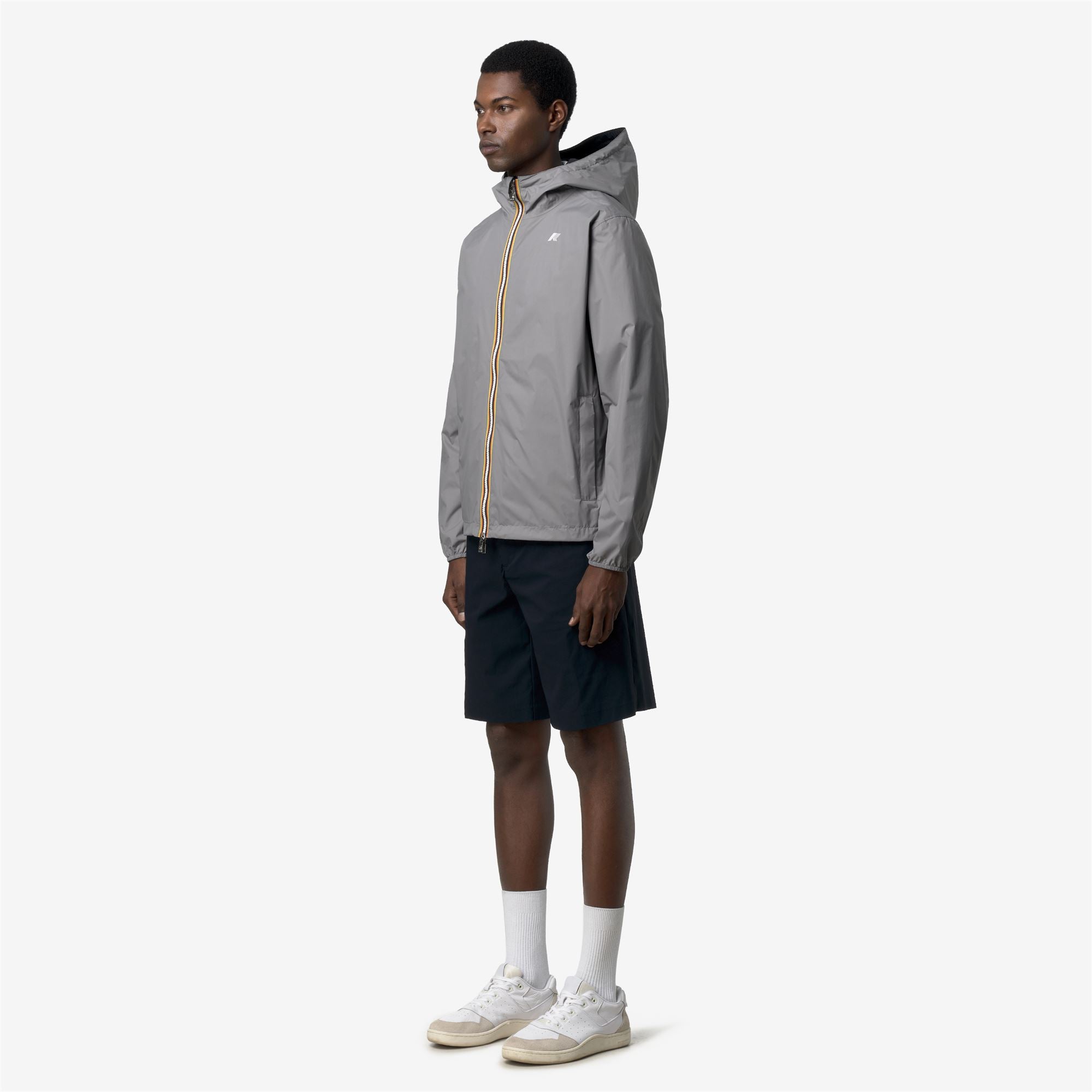 k-way-jake-plus-2-double-veste-courte-r-versible-homme-grey-frost-blue-depth image 2