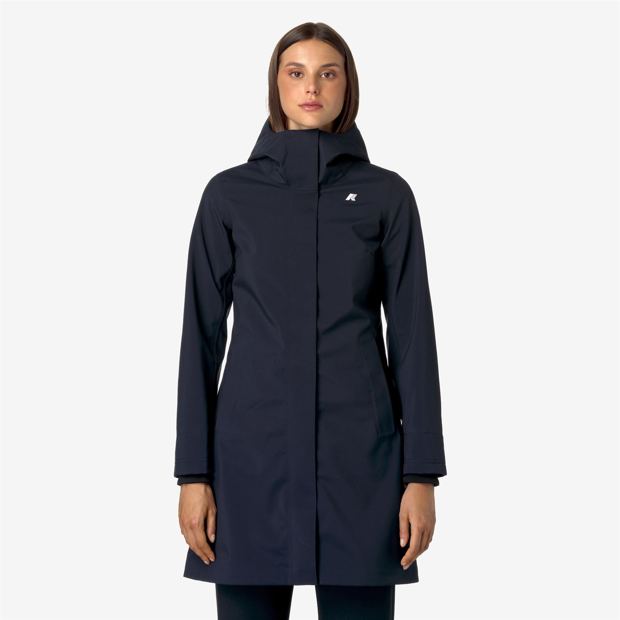k-way-stephy-bonded-veste-3-4-femme-blue-depth image 6