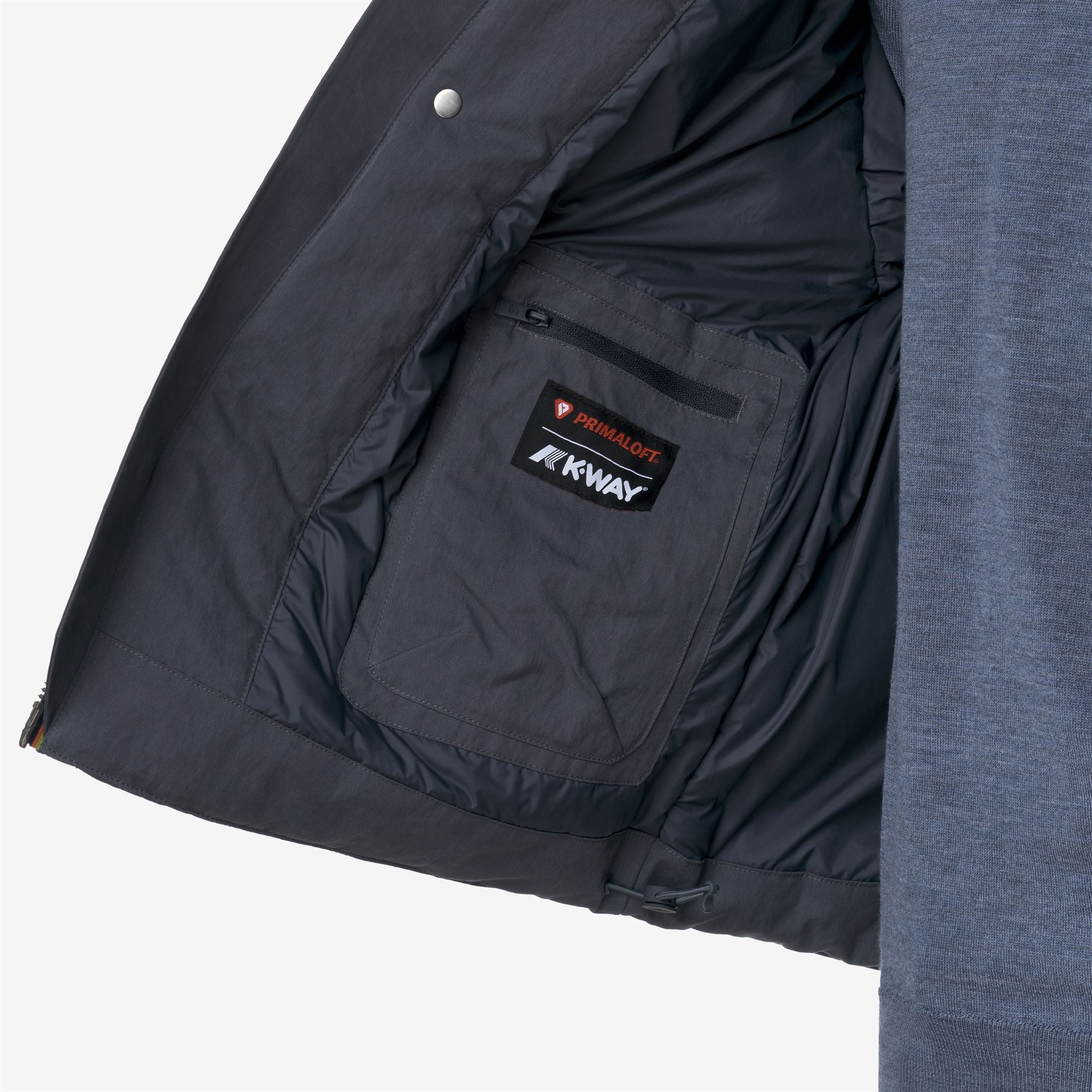 k-way-guillermo-cotton-feel-parka-court-homme-blue-airforce-combo image 4