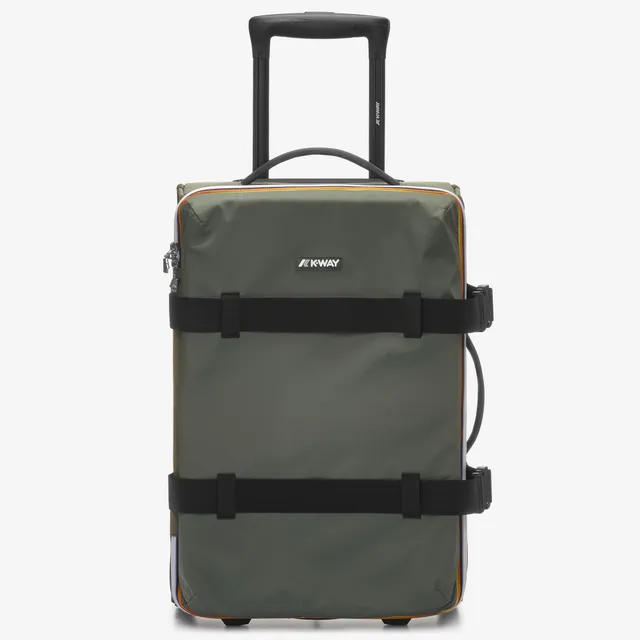 k-way-blossac-s-valise-cabine-chariot-unisexe-green-blackish-black-pure image 1