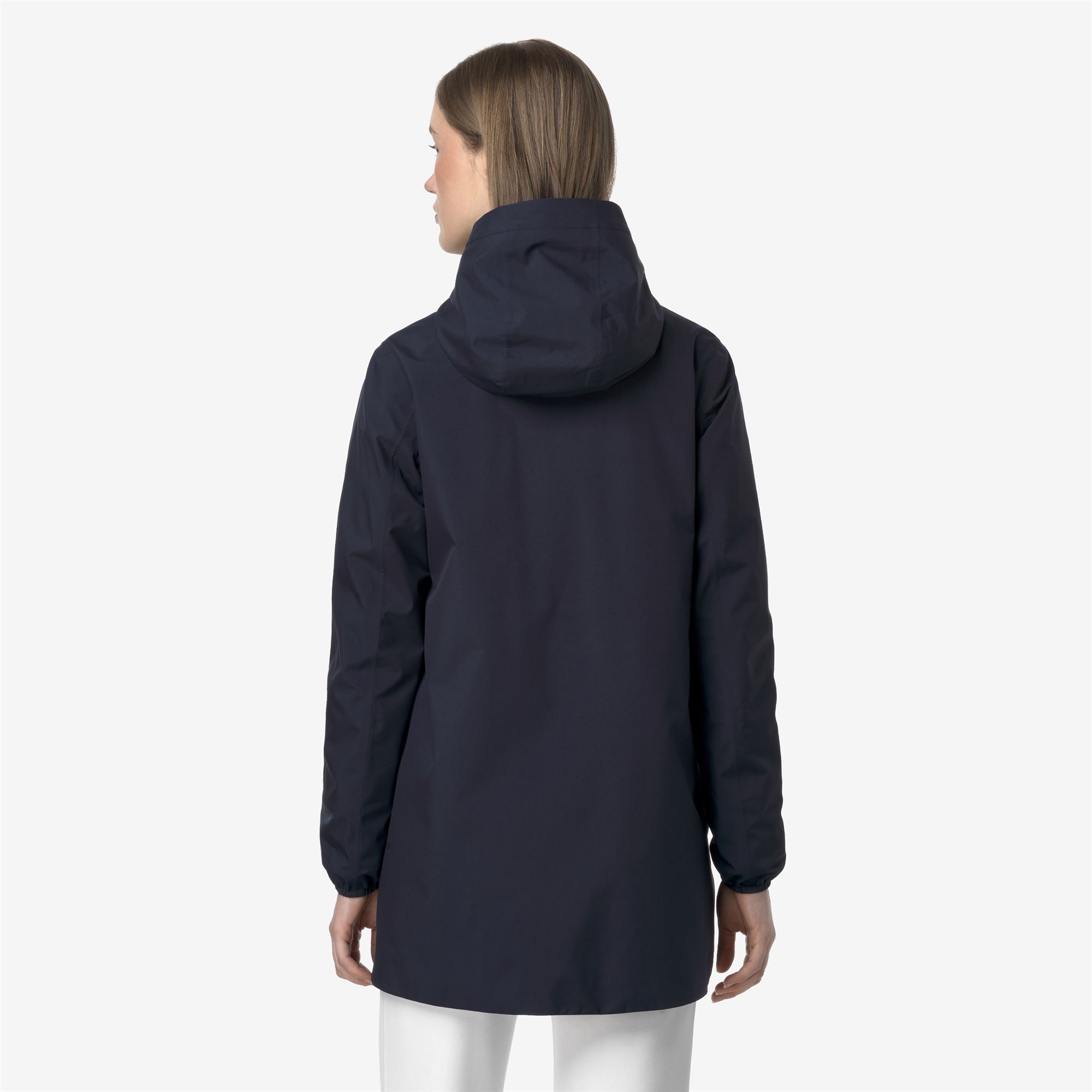 k-way-sophie-stretch-poly-jersey-veste-mi-longue-femme-blue-depth image 3
