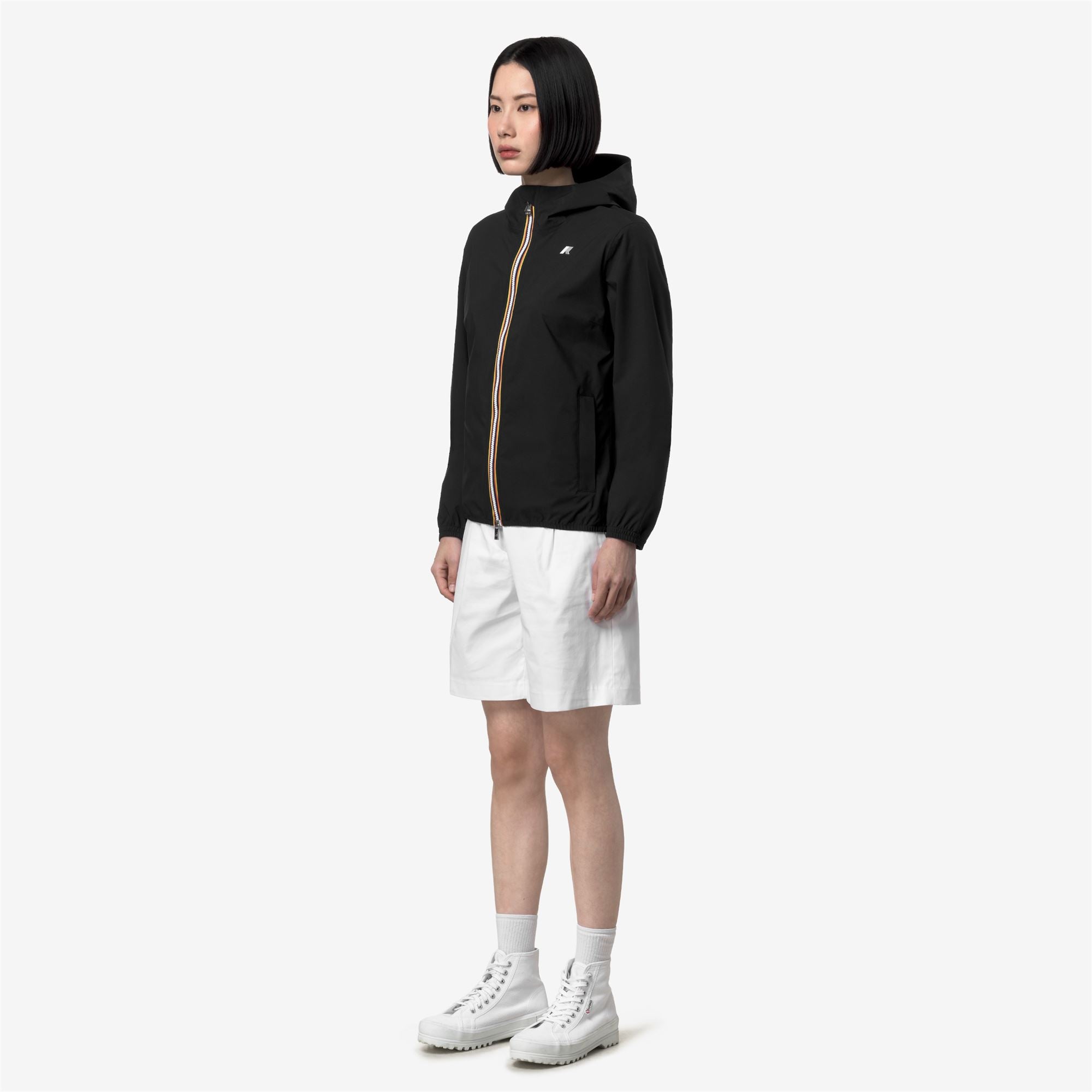 k-way-lil-2-0-stretch-dot-veste-courte-femme-black-pure image 2