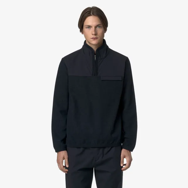 k-way-fleury-wool-nylon-mix-pull-over-homme-blue-depth image 1