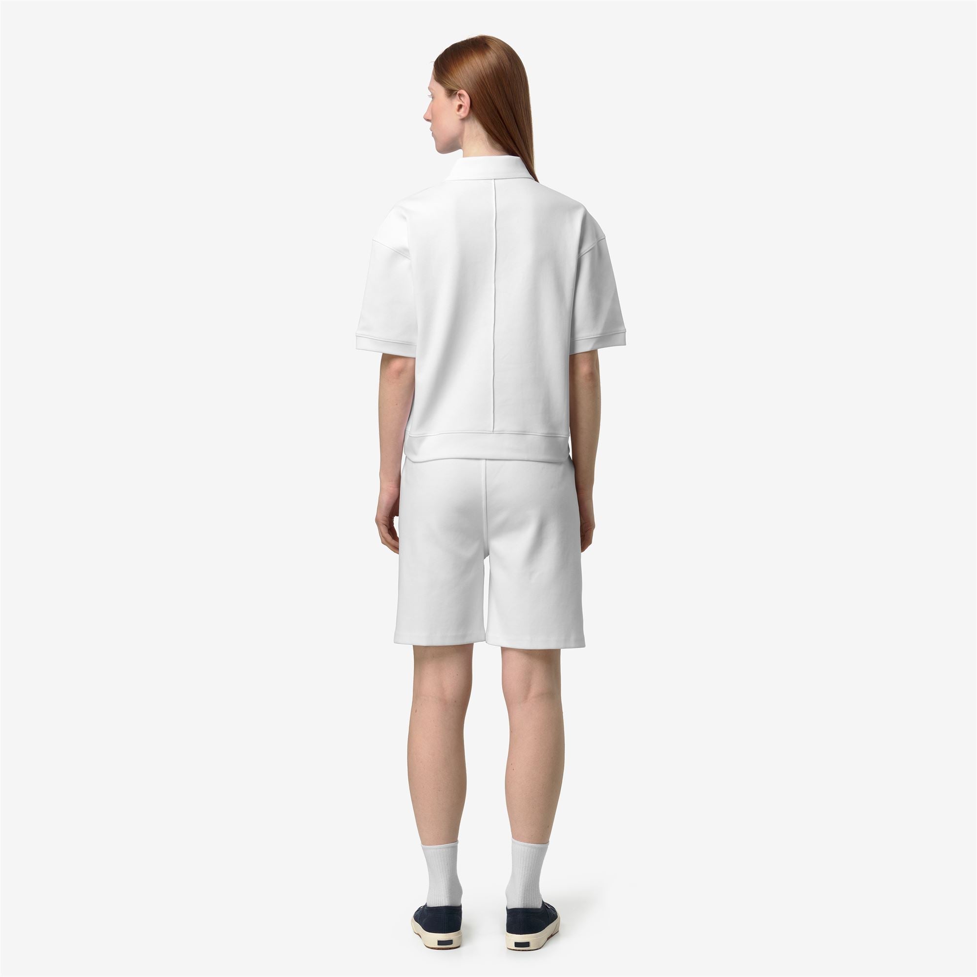 k-way-lozany-interlock-polo-femme-white-white image 3