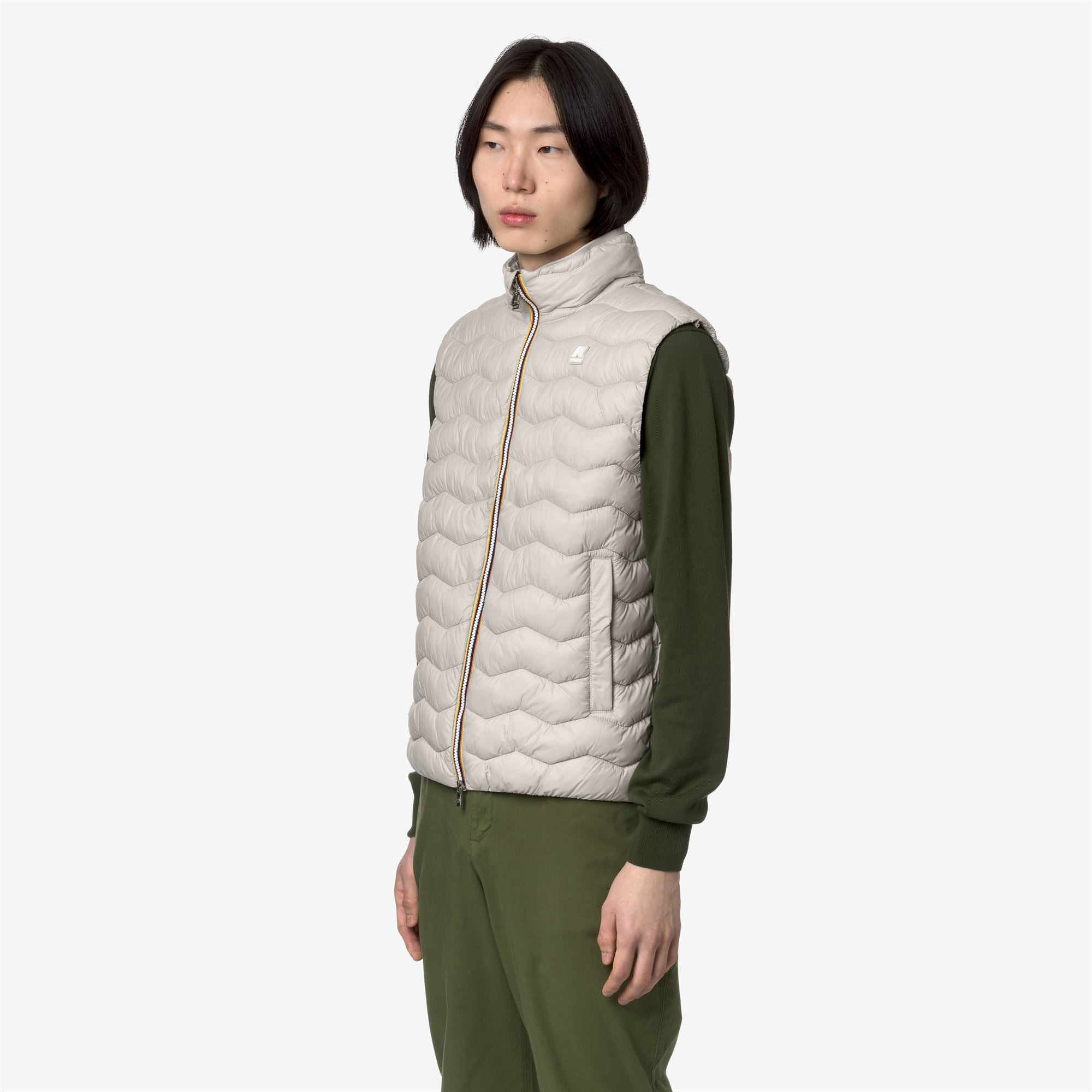 k-way-valen-quilted-warm-gilet-homme-beige-lt image 2