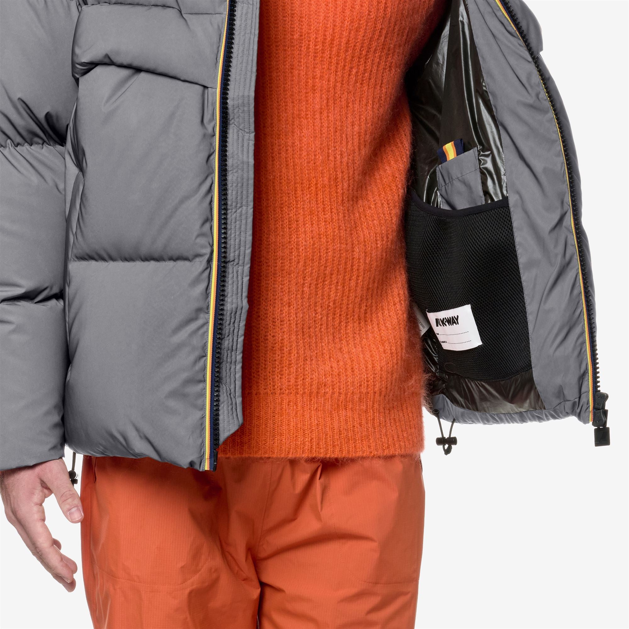 k-way-claudeny-reflective-thermo-heavy-veste-courte-unisexe-black-pirate-reflect image 4