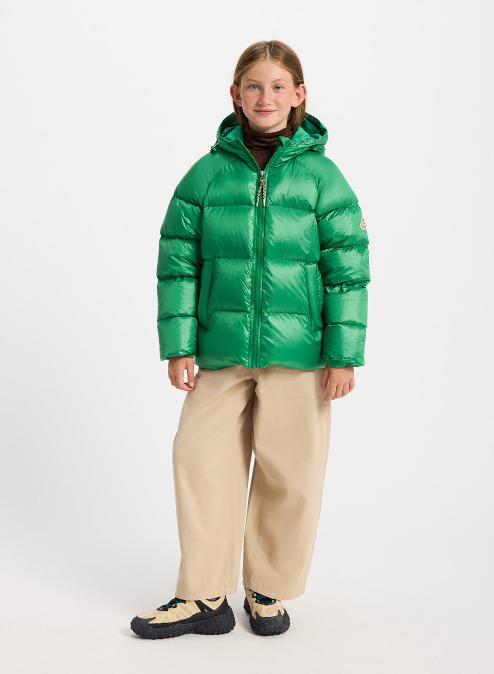 pyrenex-sten-doudoune-capuche-enfant-verte-duvet-naturel image 4