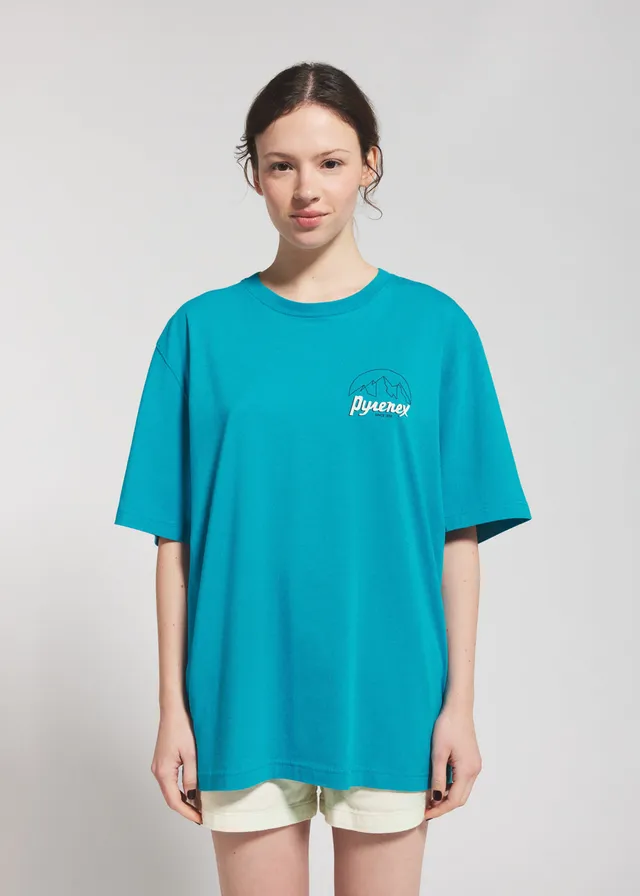 pyrenex-hill-t-shirt-unisexe-turquoise image 1
