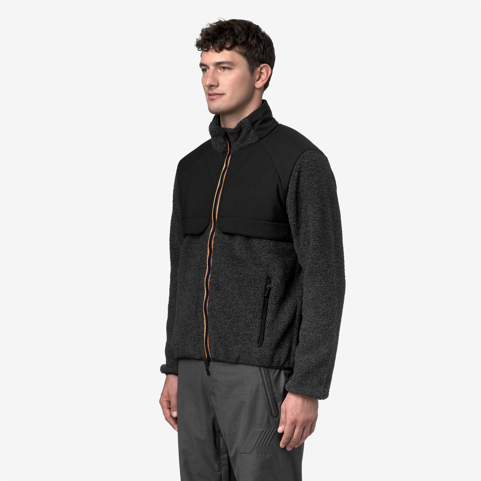 k-way-bornes-w-polar-veste-polaire-homme-black-pure image 2