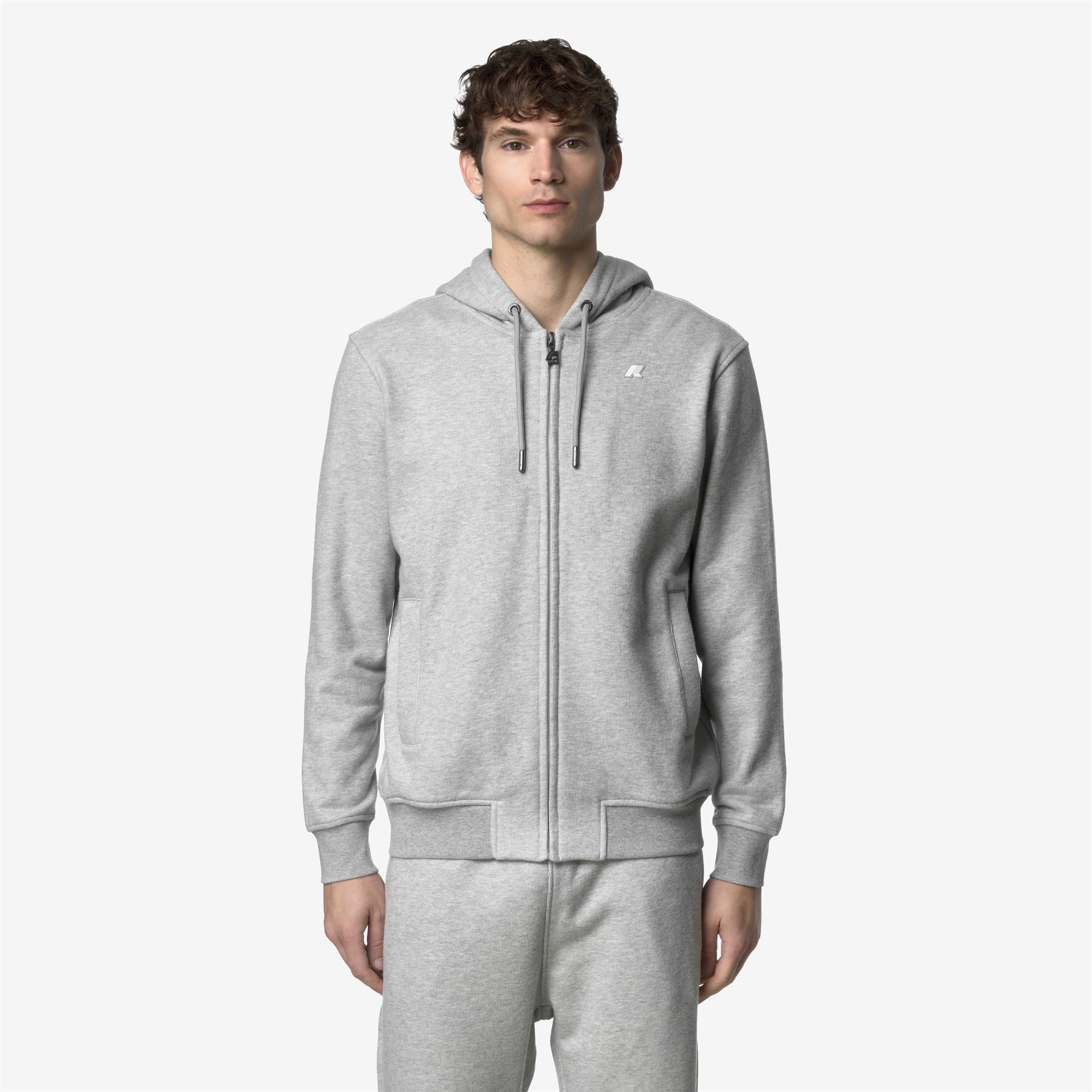 k-way-anthony-heavy-fleece-veste-polaire-homme-grey-mel image 1