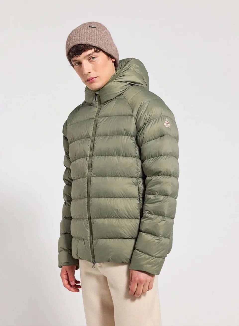 doudoune-capuche-homme-pyrenex-arial-kaki-clair image 1