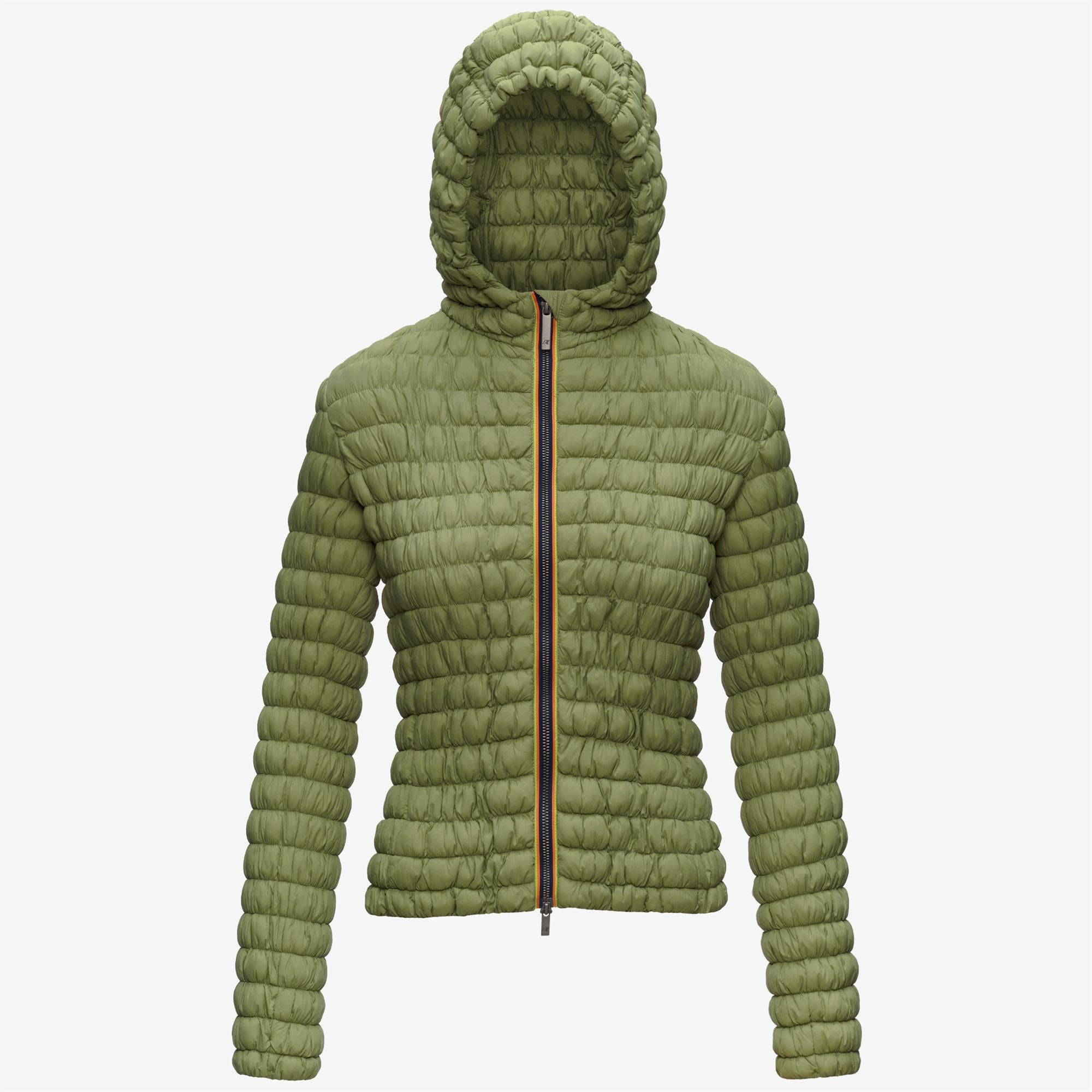 k-way-shyda-tech-warm-doudoune-courte-femme-green-gold image 5