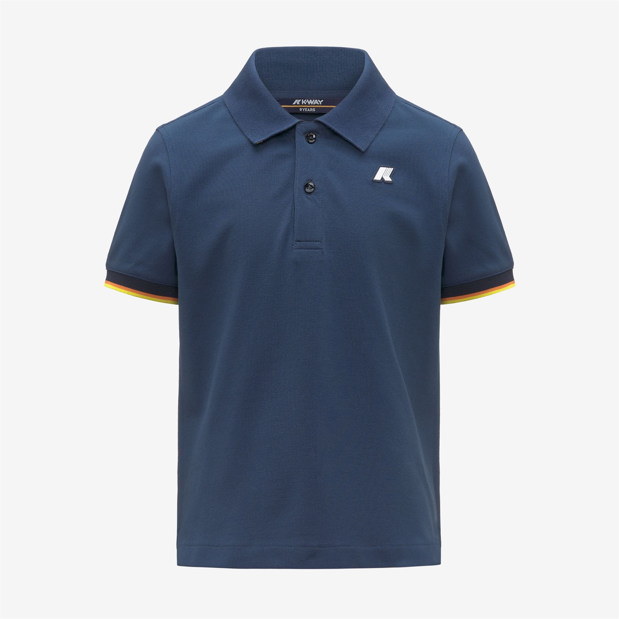 k-way-p-vincent-pique-polo-gar-on-blue-insignia image 1