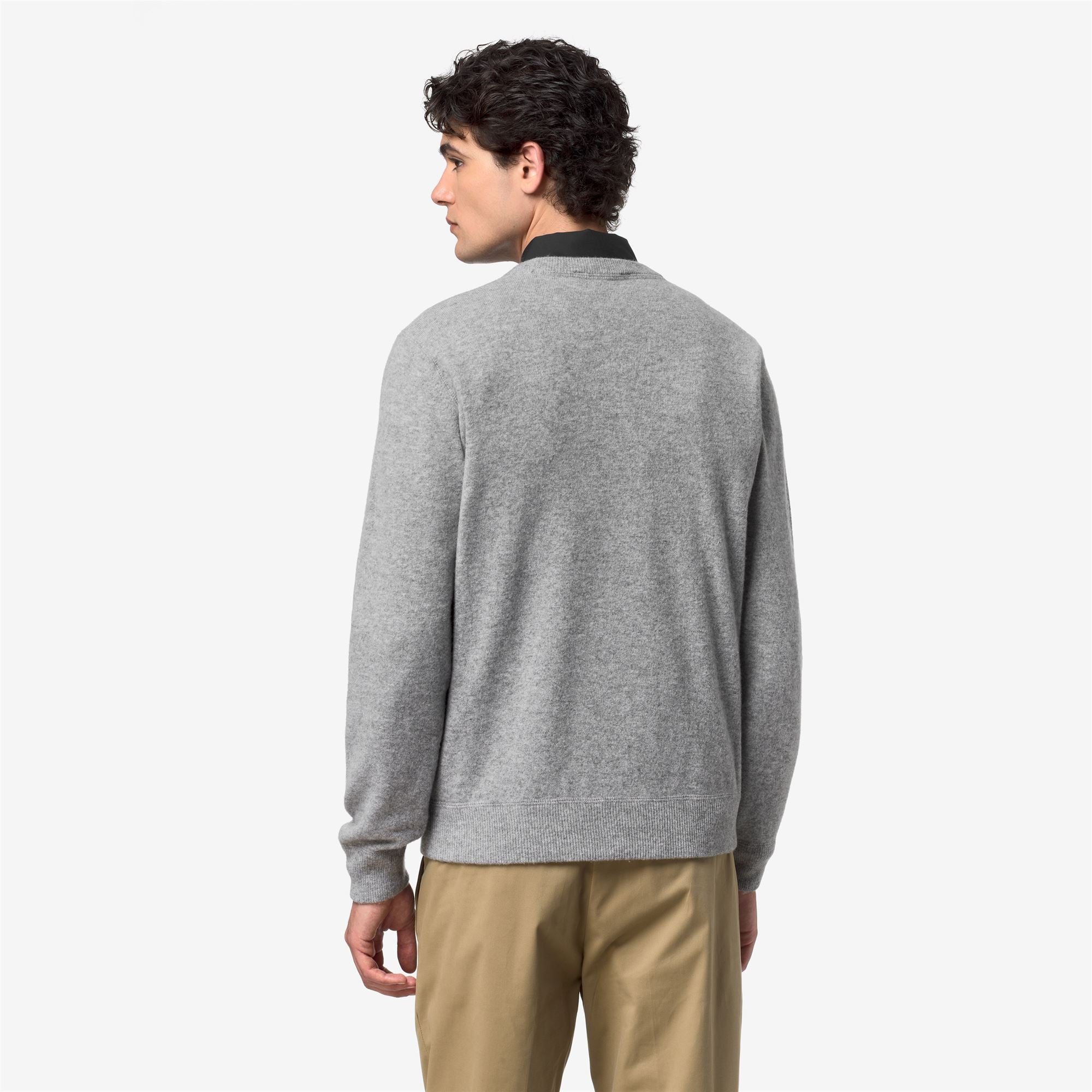 k-way-sebastien-fleece-stitch-pull-homme-grey-md image 3