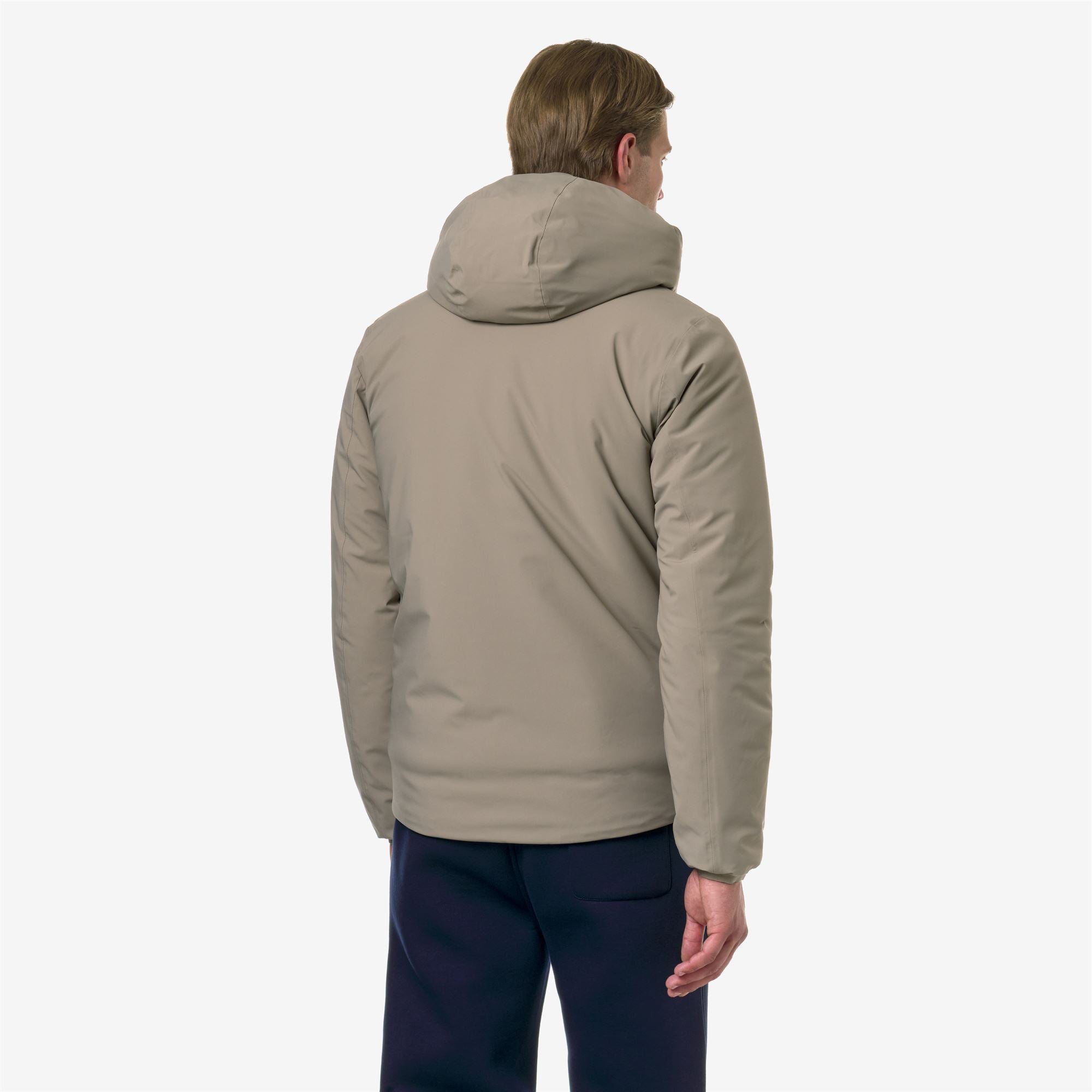 k-way-jack-st-warm-double-veste-court-homme-beige-t-blue-d image 3
