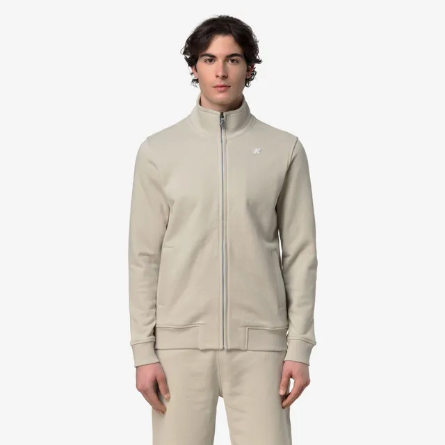 k-way-finn-french-terry-veste-polaire-homme-beige-lt image 1