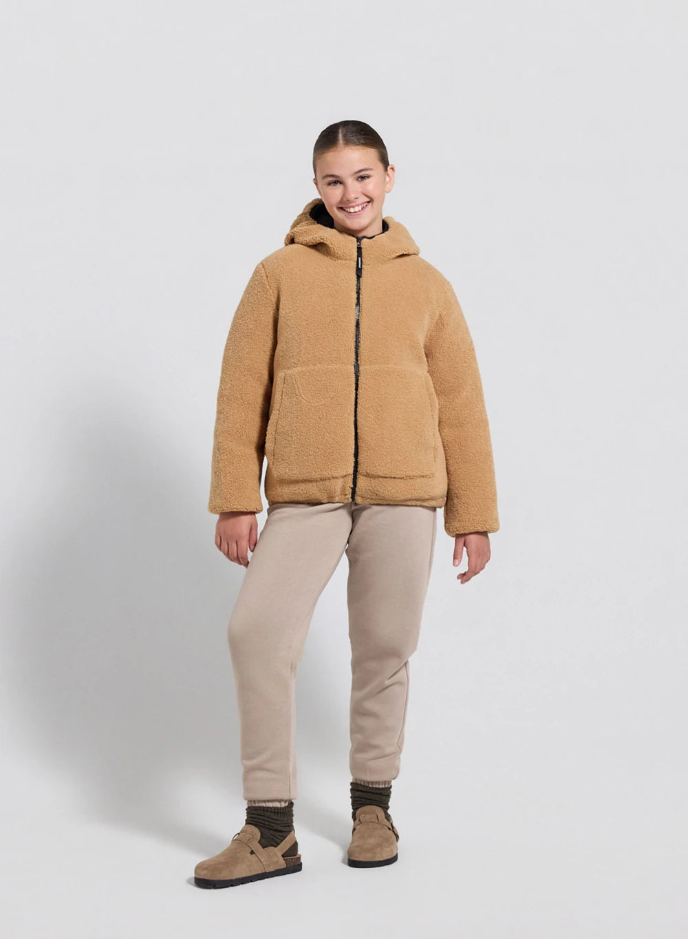 pyrenex-keylinn-noire-r-versible-enfant-doudoune-sherpa image 8