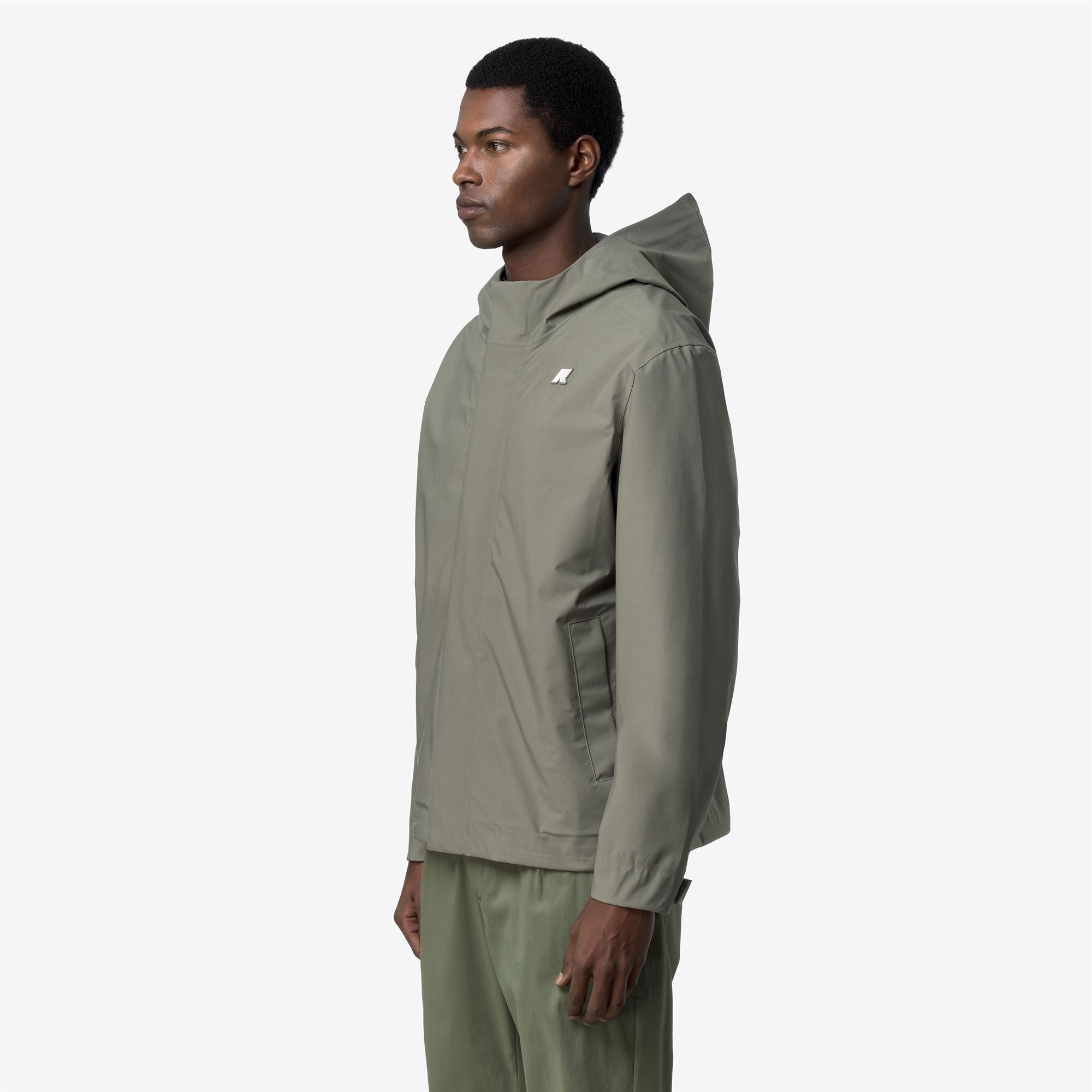k-way-jacko-stretch-2l-veste-imperm-able-homme-green-lichen image 2