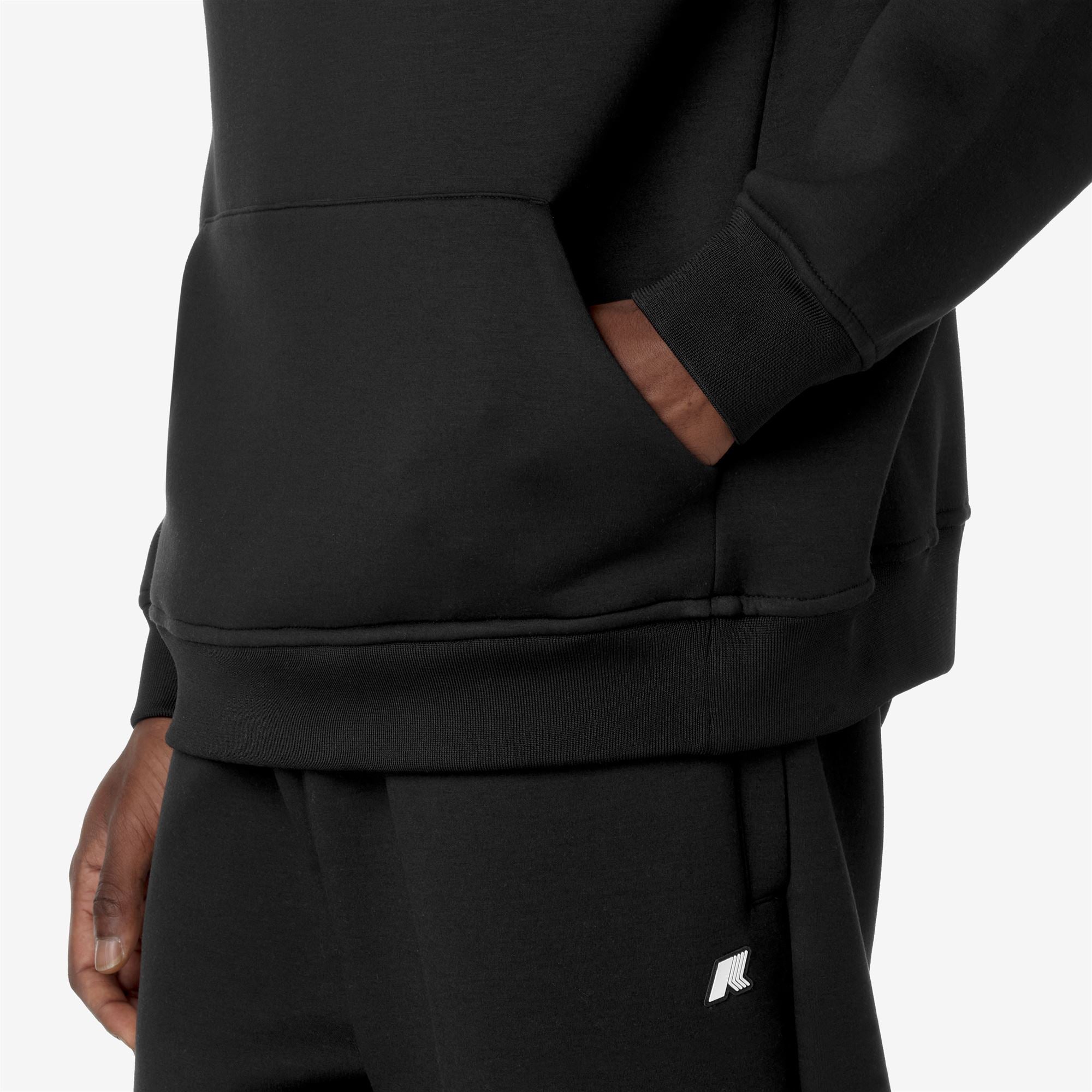 k-way-bernie-spacer-polaire-pull-over-capuche-homme-black-pure image 4