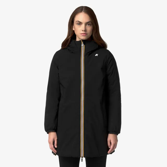 k-way-sophie-st-thermo-double-veste-mi-longue-r-versible-femme-black-pure-beige- image 1