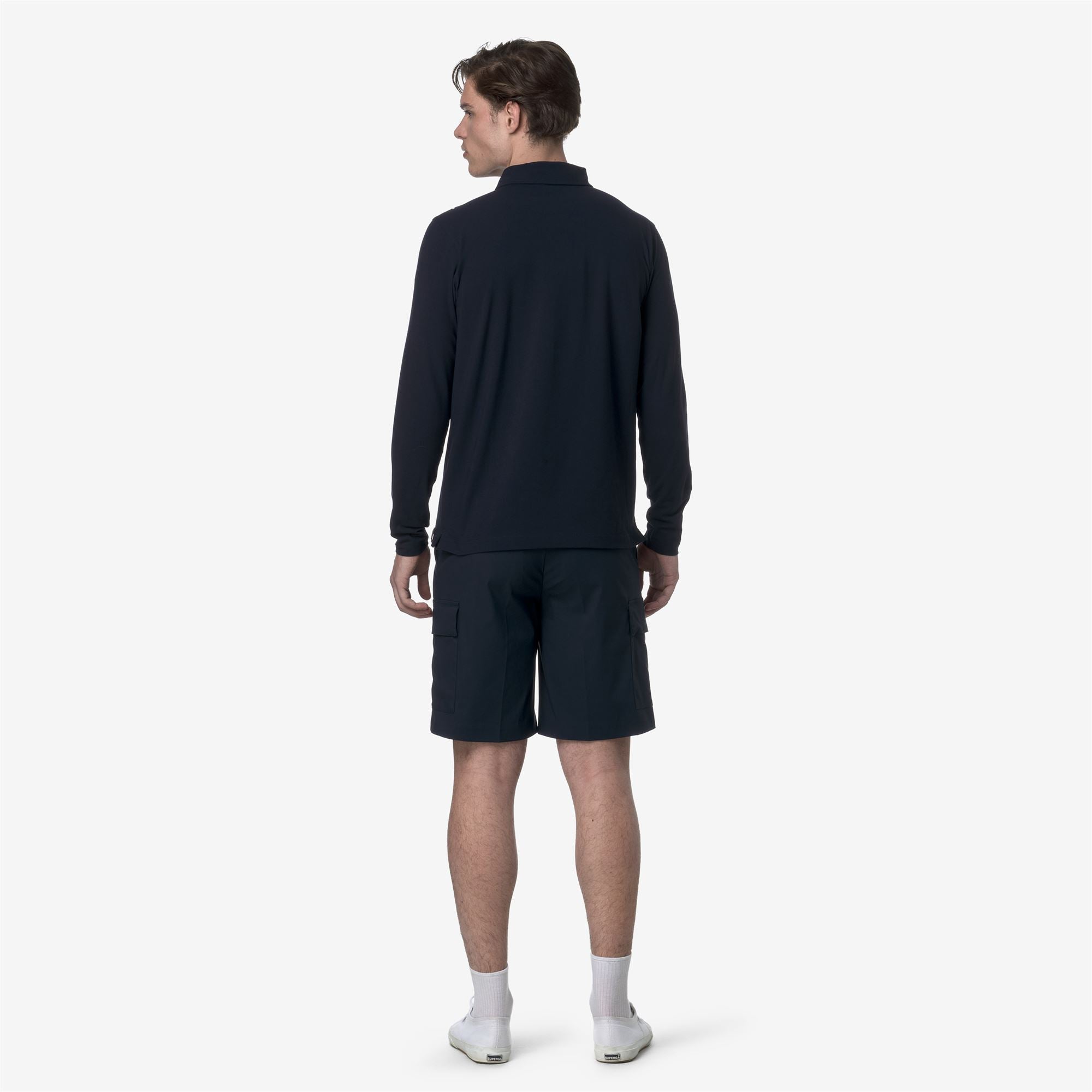 k-way-serje-twill-tech-short-cargo-homme-blue-depth image 3