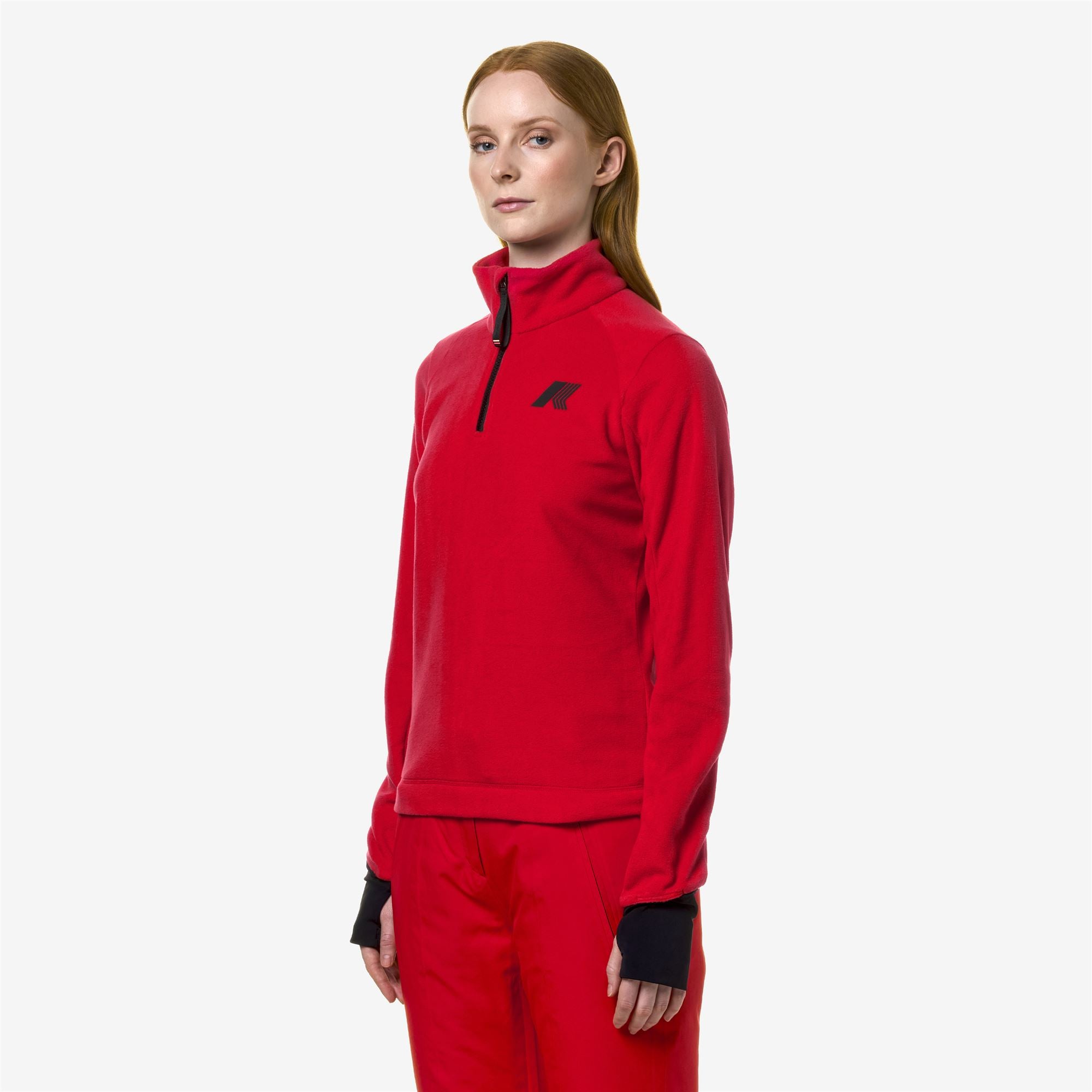 k-way-ceillac-polar-polaire-pull-over-femme-red image 2