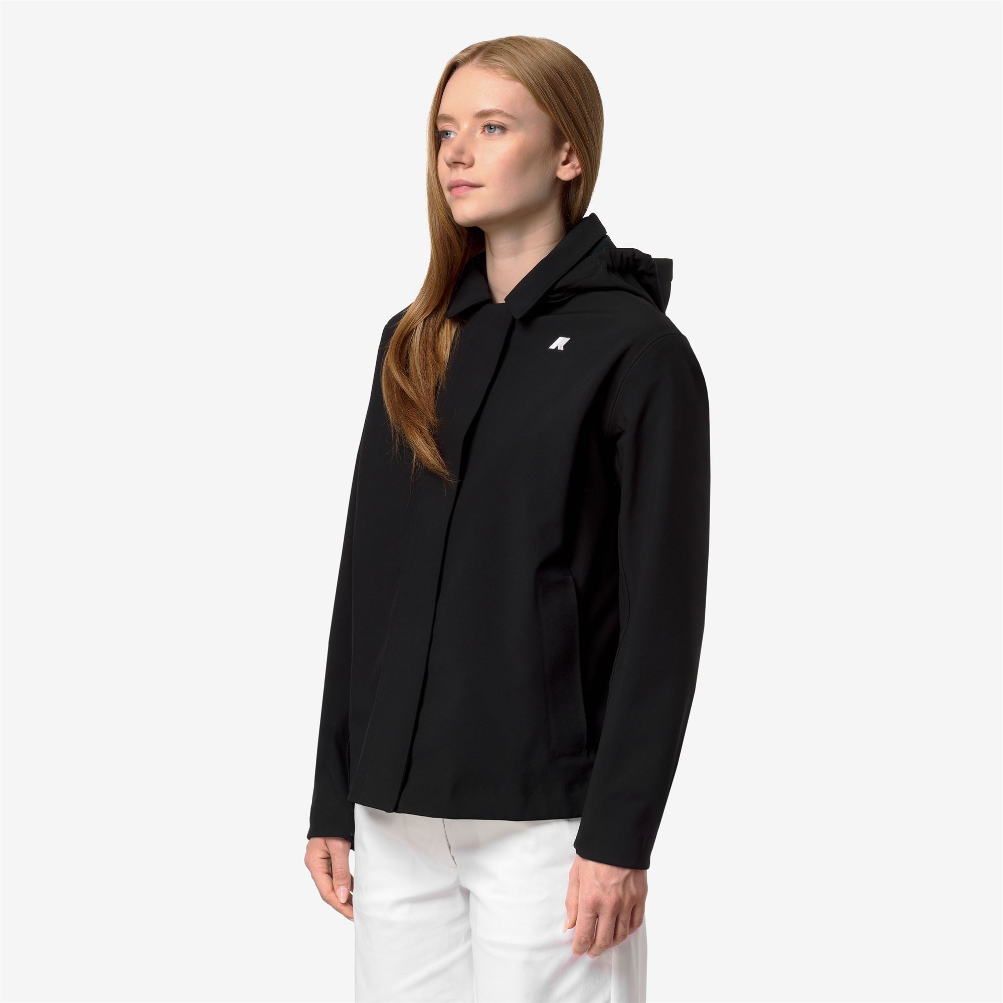 k-way-bleizou-bonded-trench-court-femme-black-p-blue-d image 2