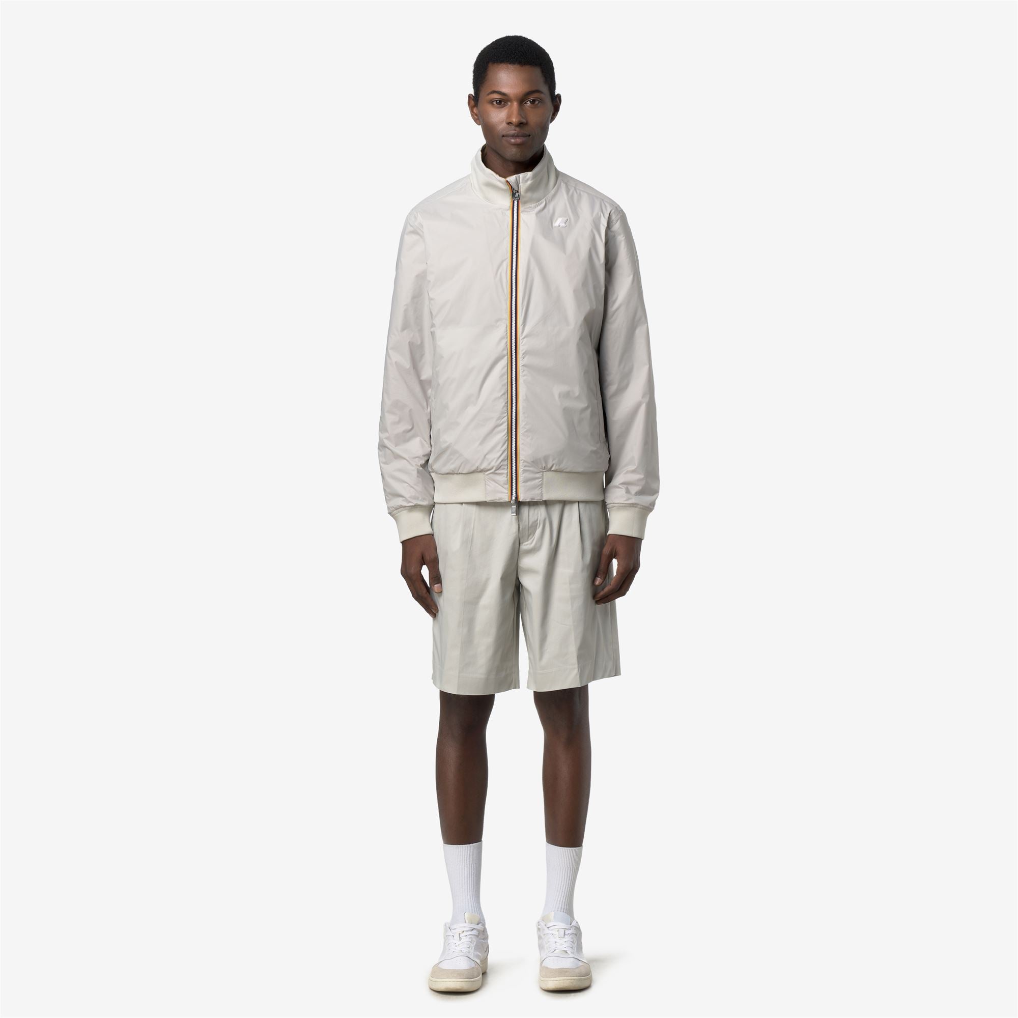 k-way-arsene-cotton-double-veste-courte-r-versible-homme-brown-bistre-beige-lt image 4