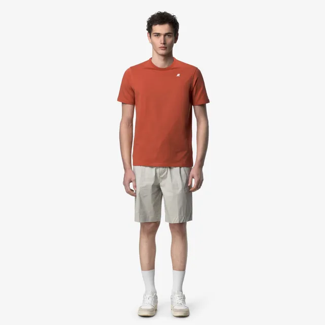 k-way-adame-light-stretch-jersey-t-shirt-homme-orange-brownish image 1