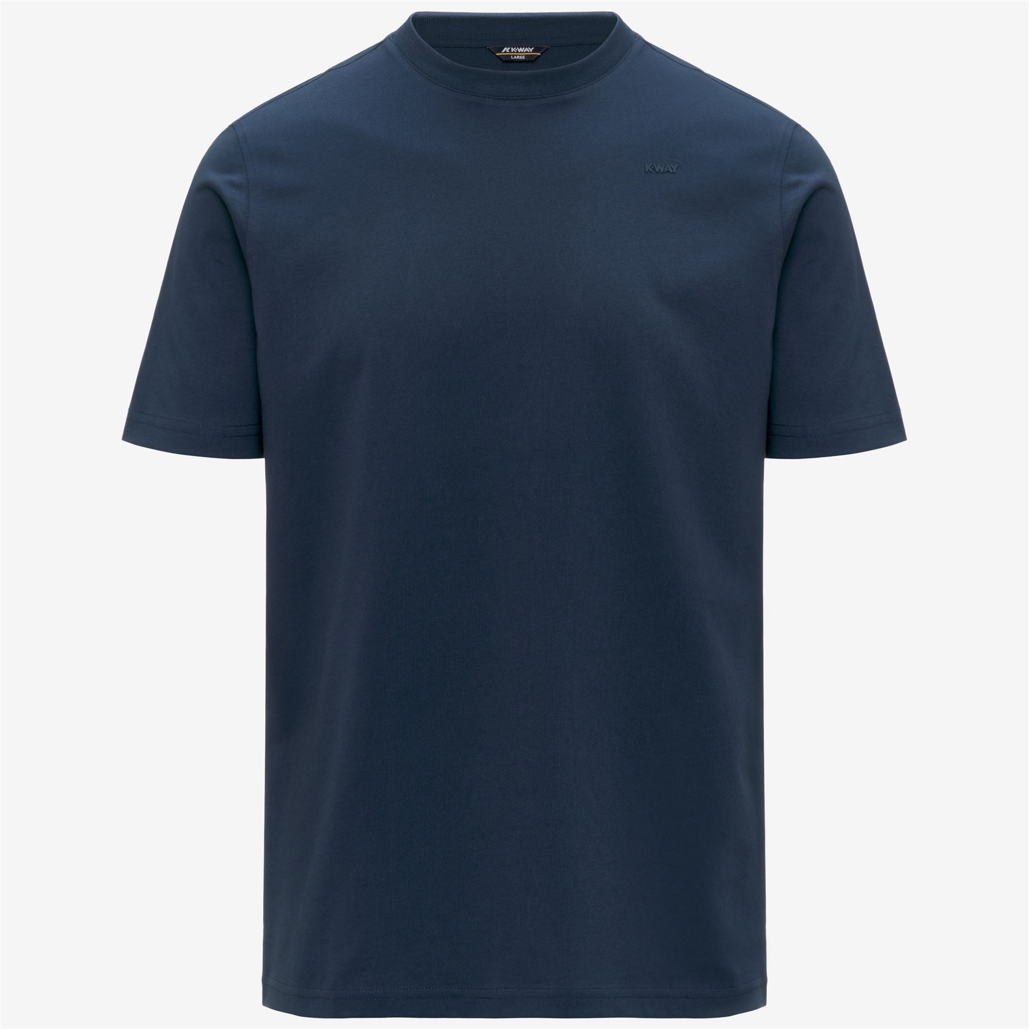 k-way-odom-jersey-micro-lettering-slim-t-shirt-homme-blue-insignia image 5