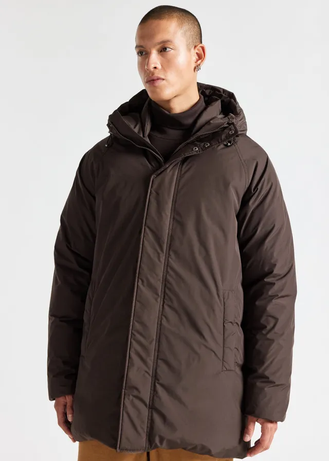 pyrenex-spark-parka-capuche-homme-en-duvet-naturel-marron image 1