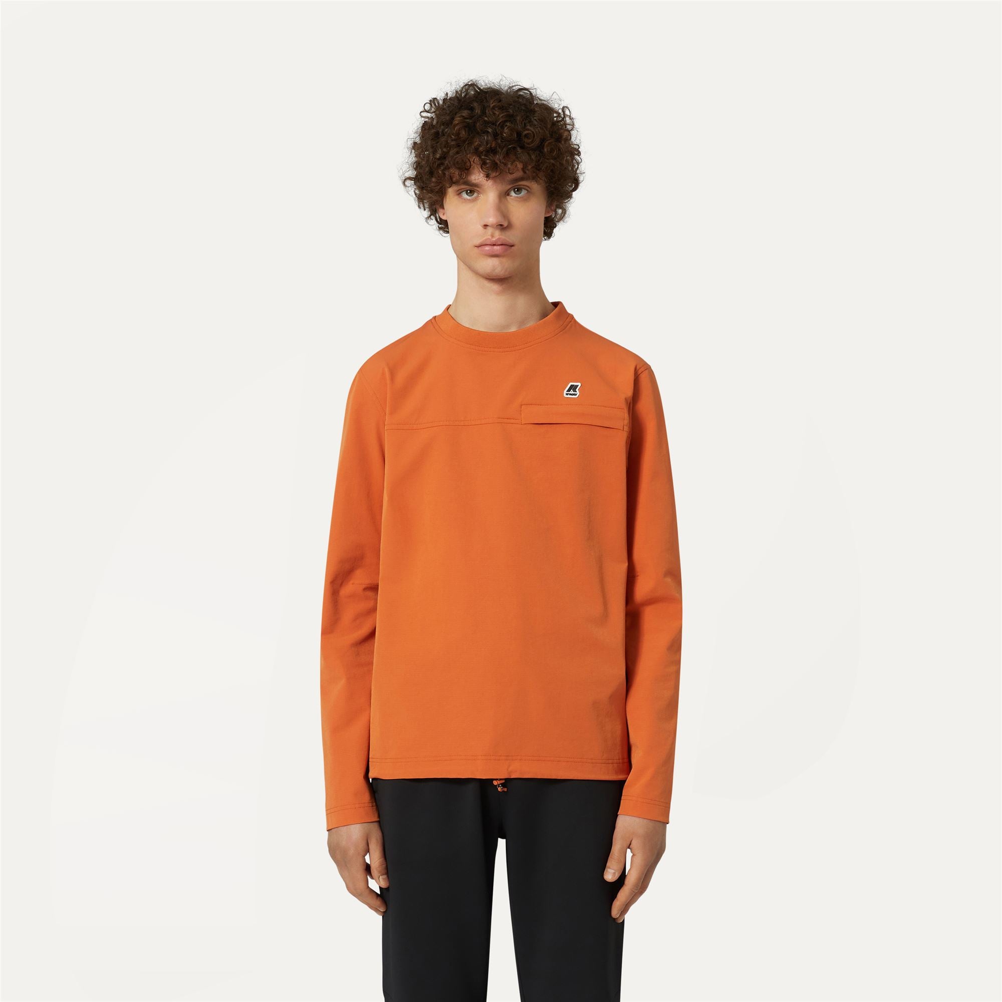 k-way-imperty-polaire-pull-unisexe-orange-copper image 1