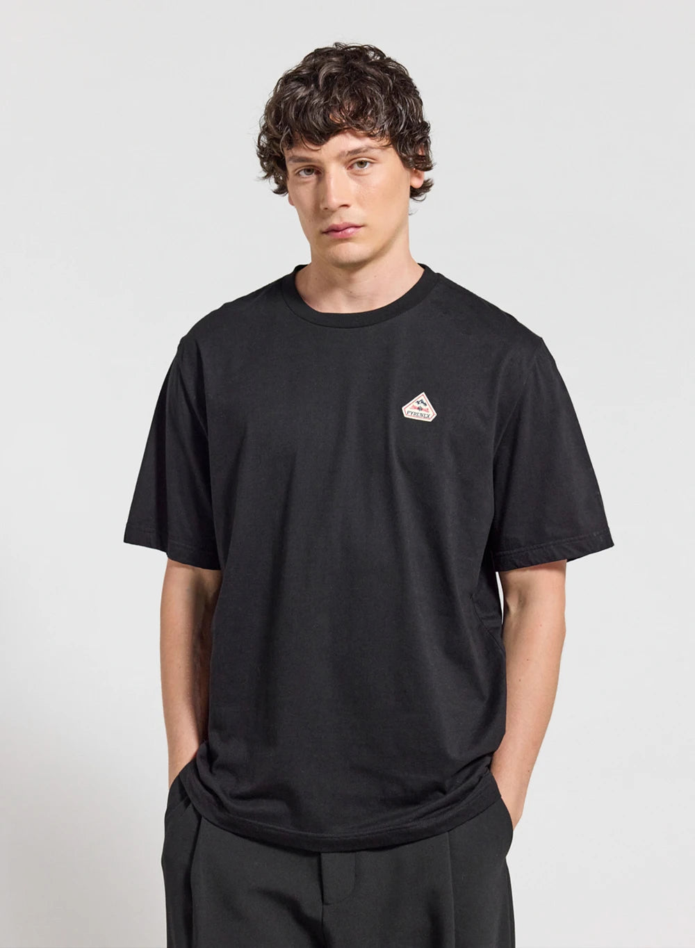 t-shirt-unisexe-pyrenex-classic-noir-coton-bio image 1