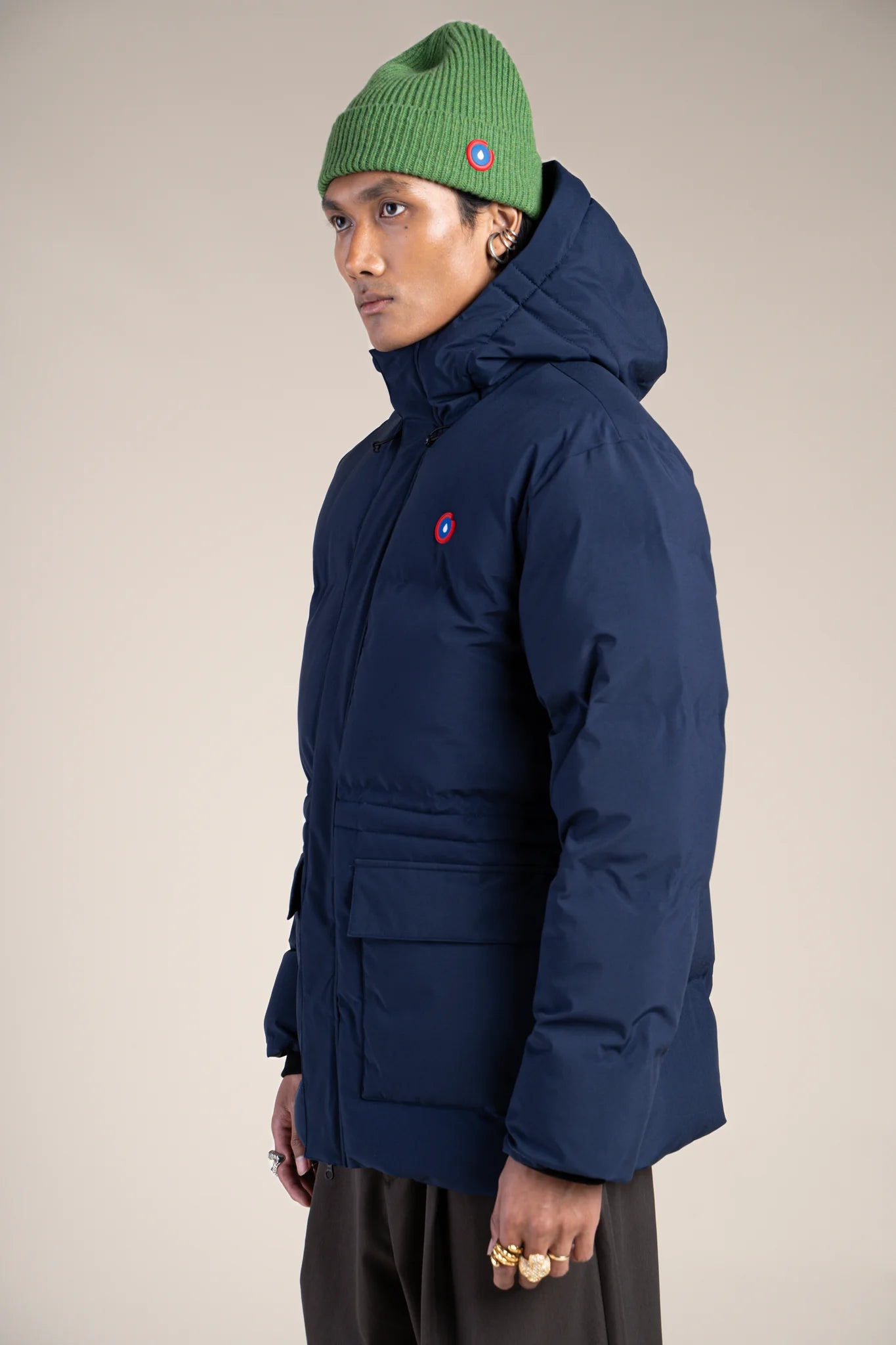 flotte-victoire-doudoune-mi-longue-imperm-able-bleu-indigo-marine image 7
