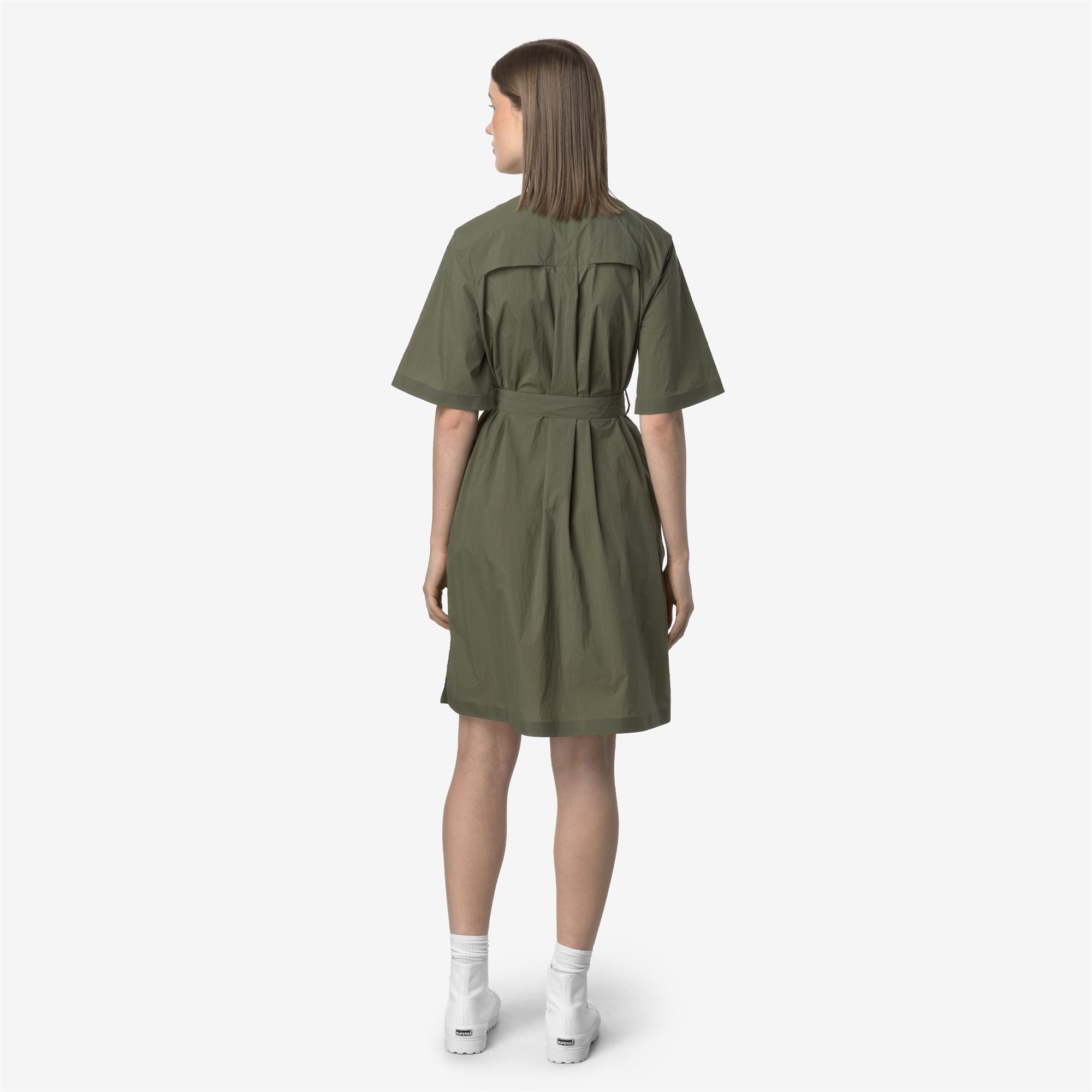 k-way-lizy-veste-3-4-femme-green-lichen image 3