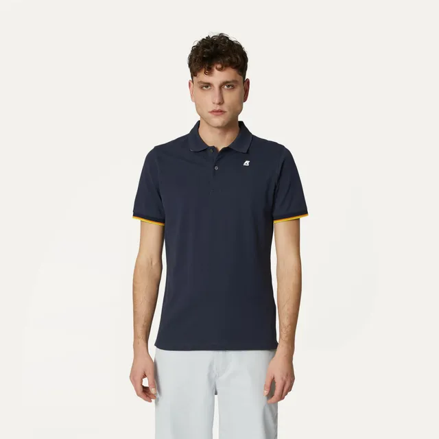 k-way-vincent-polo-homme-blue-depth image 1